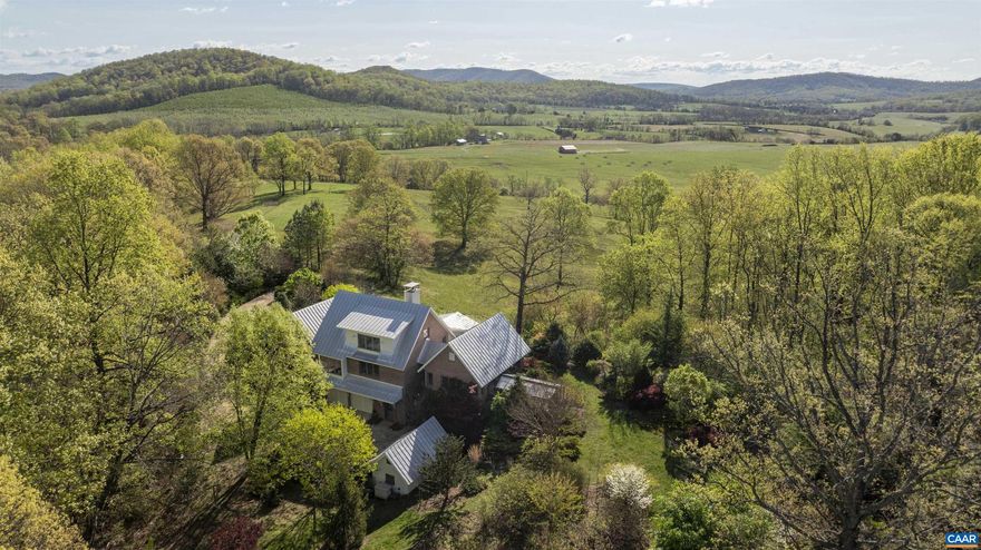 A sought-after Bundoran Farm residence sited to take advantage of one of the most dramatic, protected viewsheds in Albemarle County. The EarthCraft certified, 3-bed home was built in 2010 to exacting standards by Abrahamse and Co. Large windows let in light and views to every room.  Equally impressive is the owner?s extensive native garden offering burst of color and canvas for pollinators and wildlife.  An easy 15-minute drive to Charlottesville in a completely tranquil setting.  14+ miles of exceptional trails.,Birch Cabinets,Granite Counter,Wood Cabinets