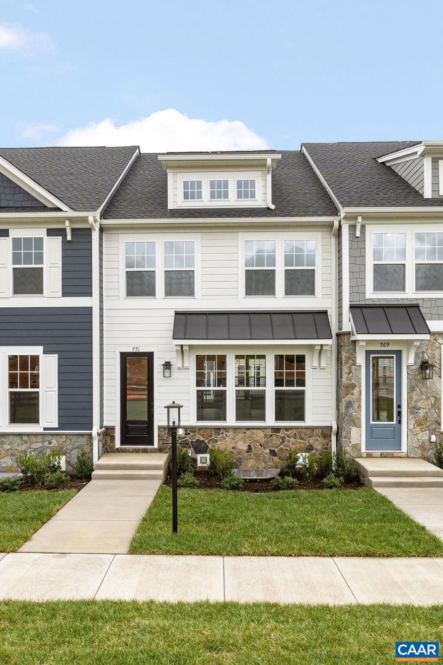 Step inside this eco-friendly, farmhouse-style interior unit Dogwood townhome, designed to impress and ready in Late Fall 2025! The main level boasts an open-concept design with a large family room, stunning kitchen, walk-in pantry, half bathroom, dining area and rear deck?perfect for morning coffee. A spacious second floor features a private primary suite with en suite bath, a convenient hall laundry, and two additional bedrooms sharing a well-appointed hall bath. Downstairs, the basement level offers a 2-car attached garage, an additional bedroom, and a full bathroom, providing extra space for guests or a home office. High-quality finishes like oak stairs, wood shelving, and smart siding add to the home?s charm and durability. Don?t miss your chance - Victorian Heights is almost sold out! Photos are of a similar home and may include optional or upgraded features.,Granite Counter,Painted Cabinets