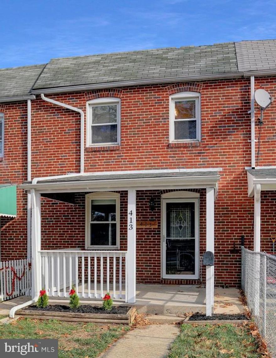 Multiple offers have been received, requesting highest and best offers by 12/5 @ 5pm. 
Beautiful 3 bedroom townhome in Baltimore County! The large covered front porch welcomes you to this home featuring modern updates throughout. Enjoy the tastefully updated kitchen with refinished cabinets, Quartz counter tops and a ceramic tile backsplash. This home features generous sized bedrooms, new vinyl plank flooring throughout and fresh paint. The basement has been finished into a delightful Rec Room with recessed lighting. Both front and back yards are fenced in and the rear yard features a large deck with a retractable awning. The home sits on a tree lined street with plenty of parking across from a recently rebuilt elementary school.  Convenient access to all amenities, I-95  & I-695. Don't miss this gem!