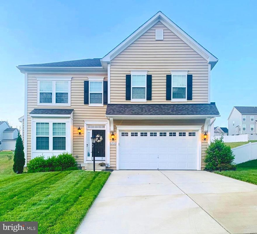 This is a *Must-See* Gorgeous, Single-Family home.  This well maintained home,  is on almost a quarter acre lot located in the lovely Marshall Grove Estates.  Less than 5 years young, this one has it all: a stunning open floor plan, hardwood floors, large windows with spectacular natural light, and so much more. The gourmet kitchen is beautiful, featuring designer stainless steel appliances, dual oven, a breakfast island, and gorgeous granite countertops. This floor plan includes 3 large bedrooms with a stunning master bedroom suite which includes a lovely master bath, and ample walk-in closet space. A key characteristic is, in place of a 4th bedroom this home features a  fantastic spacious  loft. This loft creates a space of so many possibilities.  The laundry room is located on the 2nd level for convenience, while the basement features a spacious finished rec room, with a rough-in for an additional bathroom, and an unfinished flex room that can be easily turned into a charming living space. The location is amazing, local to the community is Marshall Hall Boat Launch where you can enjoy time on the water or simply enjoy beautiful views of the Potomac river.  Bryans Road is just 25 minutes outside of the National Harbor, Washington D.C, and VA.  Accokeek park and ride is just 5 minutes away. Schedule an appointment to show this home that your buyer(s) will fall in love with.