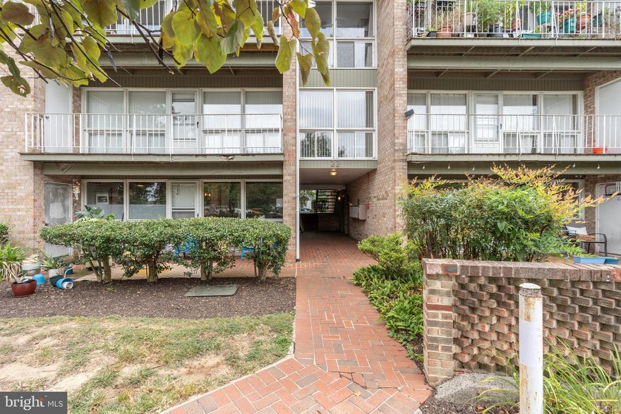 Outstanding opportunity to live in highly coveted Manor Circle!  Spacious two bedroom, one bath apartment less than a mile from Metro with shops and restaurants easily walkable as well.  Water and gas included-- you only pay electric and internet.  Easily accessible parking lot right in front of unit, large balcony, and extra storage included.  Apartment itself has a copious amount of closet space.  Wood flooring throughout.  Please call anytime with questions or to tour.