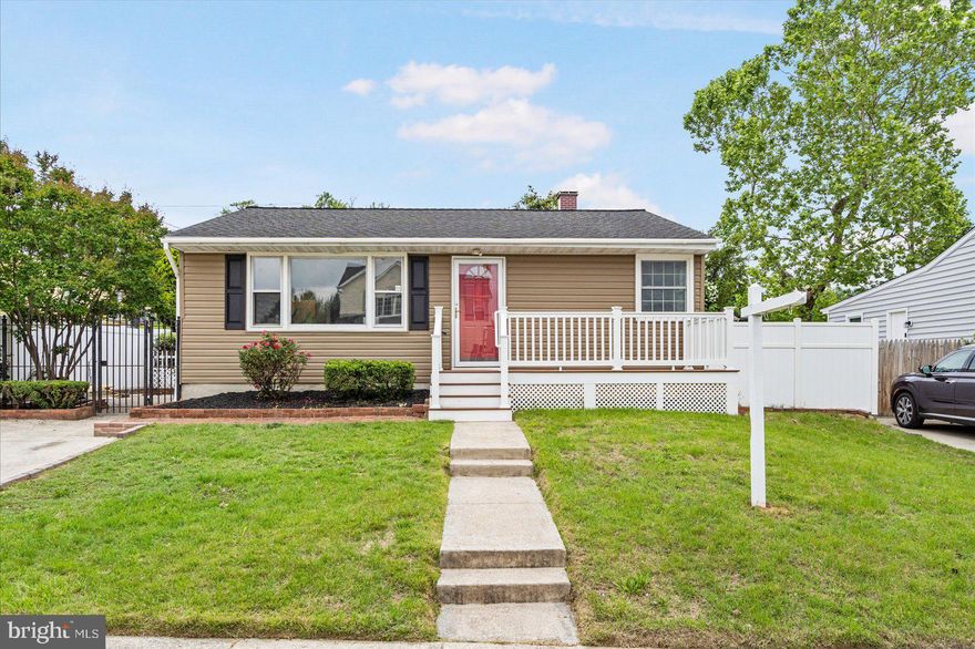 New rehab in Glen Burnie, minutes from Ritchie Highway and 695.  Brand new kitchen, bathrooms, wet bar in basement, flooring, walls.  PVC privacy fence surrounding entire back yard.  Sun room off primary bedroom.  New front porch, perfect neighborhood people watching.  2 car driveway!  Make your appointment asap!