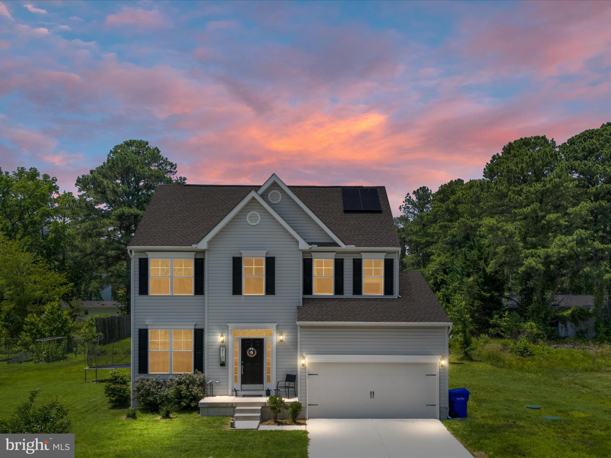 Built in 2021, this nearly new 4-bedroom, 2.5-bath home is nestled in one of Kent Island’s most sought-after waterfront communities—Romancoke on the Bay! Here, every day feels like a getaway. Enjoy morning walks along peaceful nature trails, launch your kayak or boat from the community ramp, or spend the afternoon relaxing at the private beach by the clubhouse. View stunning sunsets from the Romancoke Pier, or unwind at the picnic area after a bike ride on the trails. The amenities here are all about connecting to the outdoors, the water, and a slower pace of living.
Inside, the home blends modern design with relaxed coastal charm. You’ll find high-end appliances, sparkling granite countertops, custom built-ins in the family room, and a main-level flex space ideal for a playroom, home office, or formal dining room. The spacious primary suite is a true sanctuary with a walk-in closet, free-standing tub, and separate shower. Owned energy-efficient solar panels keep electric bills incredibly low—averaging just $6/month over the last four months-no lease or extra payments required-just sit back and enjoy the savings. Just minutes from the Bay Bridge, golf courses, restaurants, and shopping, this home offers an unmatched blend of comfort and convenience. WELCOME TO LIFE ON THE EASTERN SHORE!
*Sellers are not required to carry flood insurance. Buyers are encouraged to independently verify flood status and insurance requirements.