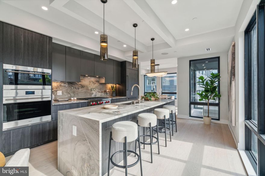 **Seller will pay for Buyers transfer tax, with acceptable offer.** Introducing: The Ben! This upscale boutique residential building is located in the heart of Philadelphia’s Old City neighborhood and was inspired by the history and charm of the surrounding core. Juliet balconies, roof decks, Designated, Secured, covered and fully insured parking and a private contemporary gym with custom-branded weights are just a few items that put the Ben residences in a class of their own. Penthouse units and various floor plans are available. Residence #302 is an incredible bi-level home featuring 2,200 sq ft of unparalleled luxury living. The private elevator opens directly into your home. The first level is perfect for entertaining with an incredible designer kitchen and a private terrace off of the dining area. The massive windows across this corner building will allow immense lighting throughout. The kitchen features WOLF and Subzero appliances, and beautiful European Porcelanosa cabinetry providing an abundance of storage. The bedroom level has three large bedrooms and designer porcelain tile bathrooms. The primary bedroom is washed with natural light through the massive wall of windows. The built-in closet system and luxurious primary bathroom with a steam shower finish the space. There are no upgrades necessary in this home as this is an all-in home! Every residential unit at The Ben is designed with “Luxury Living” in mind. From the uniquely curated views of the Delaware Waterfront and Center City, Amazon package locker, and glamorous lobby to the top-of-the-line finishes throughout, every detail was carefully selected to create a lifestyle as unique as The Ben’s location. 1 deeded parking space and 1 leased parking space included with an acceptable offer - please inquire for more information. Taxes are not $1 - Taxes and square footage are the responsibility of the buyer to have verified.  There is a 10-year tax abatement. The PAR Standard Agreement of Sale for New Construction of sale must be used for new construction properties whether completed or not.