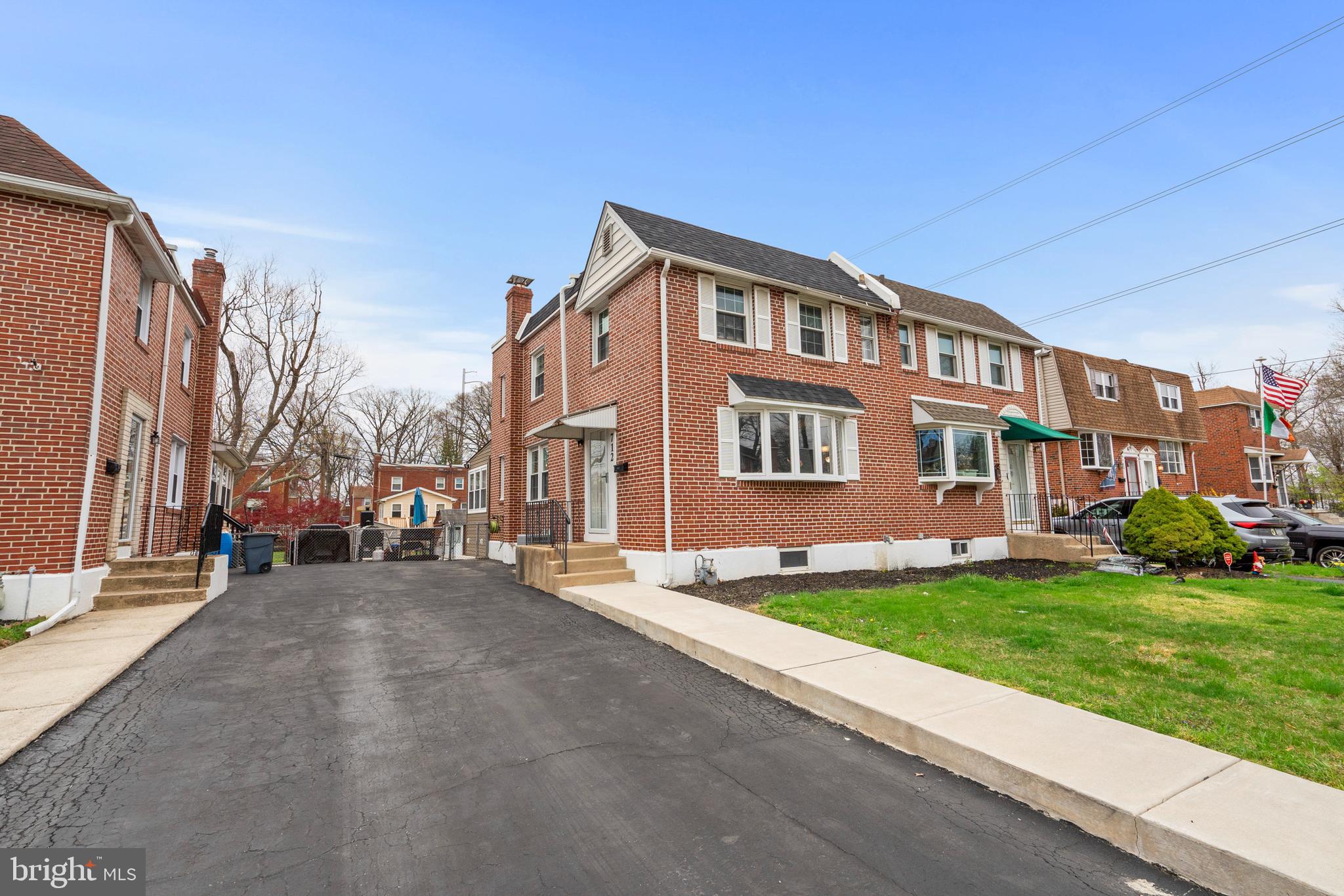 Professional photos will be uploaded Friday April 11,Welcome to 712 Tasker Street, Ridley Park . Make an appointment to view this beautifully updated twin brick home that blends classic charm and modern upgrades. The first floor features a spacious living room bathed in natural light from a bay window ,flowing seamlessly into a formal dining area complete with a custom quartz peninsula with breakfast seating-perfect for entertaining. The newly renovated kitchen boasts gourmet custom cabinetry, a sleek stainless steel farm sink, and ceramic tile backsplash and quartz counters for a clean contemporary look. A recently added powder room adds convenience and the enclosed sunroom with vaulted ceilings and a split unit for heating and cooling offers year round comfort and versatility.Upstairs you'll find three generously sized bedrooms, a fully remodeled ceramic tile hall bath, and a private en-suite powder room. The partially finished basement offers additional living space with a cozy family room and a dual purpose utility /work room. Step outside to your private fenced in rear yard, complete with a concrete patio and a dedicated grilling area with a natural gas line-ideal for summer barbecues. Recent upgrades within the past 2 years include a reconfigured side fence gate, new concrete service walkway, replaced heater, replaced water heater, replaced central air, luxury vinyl flooring throughout and fresh stairway carpet. This home is truly move in ready with thoughtful updates and stylish finishes. Don't miss the opportunity to make it yours!