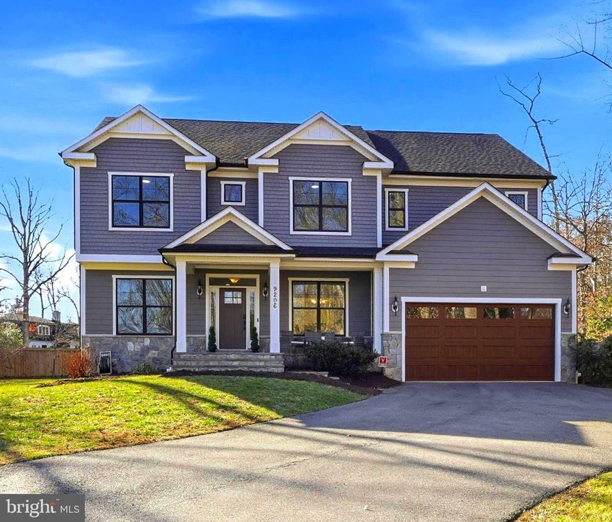 Welcome to this beautifully maintained 2019-built home in the heart of Bethesda, offering modern design, thoughtful layout, and exceptional convenience to Washington, DC and Northern Virginia.

Set on a generous half-acre lot, this spacious home features six bedrooms and four and a half bathrooms, including , five bedrooms on the upper level with convenient upstairs laundry, and a private guest suite with full bath in the finished basement—perfect for visitors, extended family, or an au pair.

The main level is designed for both comfortable living and elegant entertaining. A formal dining room welcomes guests, while the open living area features a gas fireplace and flows seamlessly into the gourmet kitchen, complete with an oversized center island, double wall ovens, gas cooktop, and abundant cabinetry. The adjoining eat-in kitchen area opens directly to a spacious deck creating the perfect indoor-outdoor entertaining space.

Just off the garage entry, a mudroom with custom built-in seating and storage keeps daily life organized and functional.

Upstairs, the primary suite offers generous space, large windows for natural light, and a spa-inspired bathroom with soaking tub, double vanities, and walk-in shower. Additional bedrooms are well sized and thoughtfully arranged.

The fully finished lower level provides a large recreation area, additional bedroom, and full bath—ideal for guests, entertaining, or flexible living space.