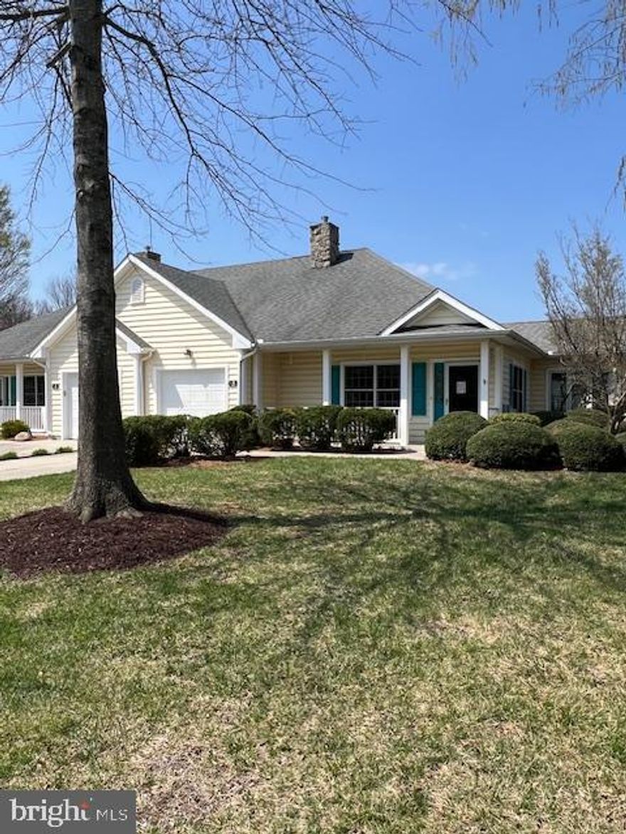 Tucked away on a quiet street in this sought after active adult community is this 2 bedroom, 2 bathroom home. Inside you will be welcomed into the large open concept living space that includes a spacious living room with gas fireplace, dining area and kitchen. The kitchen boast solid surface countertops along with a center island. The sunroom expands the living space of the home and offers access to the rear patio. The primary suite includes an ensuite bathroom with double sinks, linen closet, soaking tub and separate shower. There is also a large walk-in closet in the primary suite. The secondary bedroom has a nicely sized closet and has easy access to the full bathroom located across the hall. There is a large laundry room that includes a washer and dryer along with ample closet space providing easy storage space. Additionally you will find an attached 1 car garage and partial attic above. Community amenities include a clubhouse with exercise room, game room, library, indoor pool and more. Come and see all that this community offers and begin enjoying the maintenance free lifestyle today.