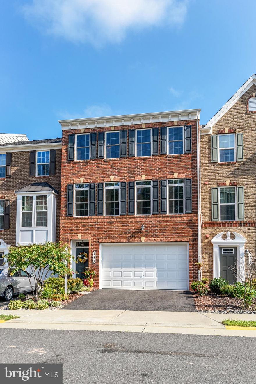 AMAZING OPPORTUNITY STUNNING 2 Car Garage TOWNHOUSE that shows like a LUXURIOUS MODEL house with **TONs of UPGRADES**/ Gourmet Kitchen with Upgraded Cabinets, Granite Countertops, Backsplash, SS Appliances, and Large Island with Breakfast Bar/ Gleaming Hardwood Floorings throughout the Main, Stairs, Hallway Upstairs/ Gracious Dining Room w Beautiful Tree View/ Built-in Speakers in the Living Room, Rec. Room, and Exterior:Deck - Perfect for Entertaining/ Spacious Master Bedroom features Two Walk-in Closets/ Master Bathroom with Upgraded Cabinets, Double Vanity, Two Shower Heads with Beautifully Upgraded Tiles and Seamless Glassdoor/ Recessed Lightings on Main, Basement, MBR, and Hallway/ Custom Closet Organizers in Bedrooms/ Cozy Extra Size of Composite Deck with Iron Railings and Arch Below/ Upper Level Laundry Room With Organized Cabinets/ Two Spacious Pantries/ Customized Paint/ Ample Parking Space/ Ceiling Fan, Chandelier, Ceiling Light Fixture in Bedrooms/ Numerous Amenities include Walking Trails, Community Pool, Tot Lots, Club House.....**IMPECCABLY MAINTAINTED HOUSE**