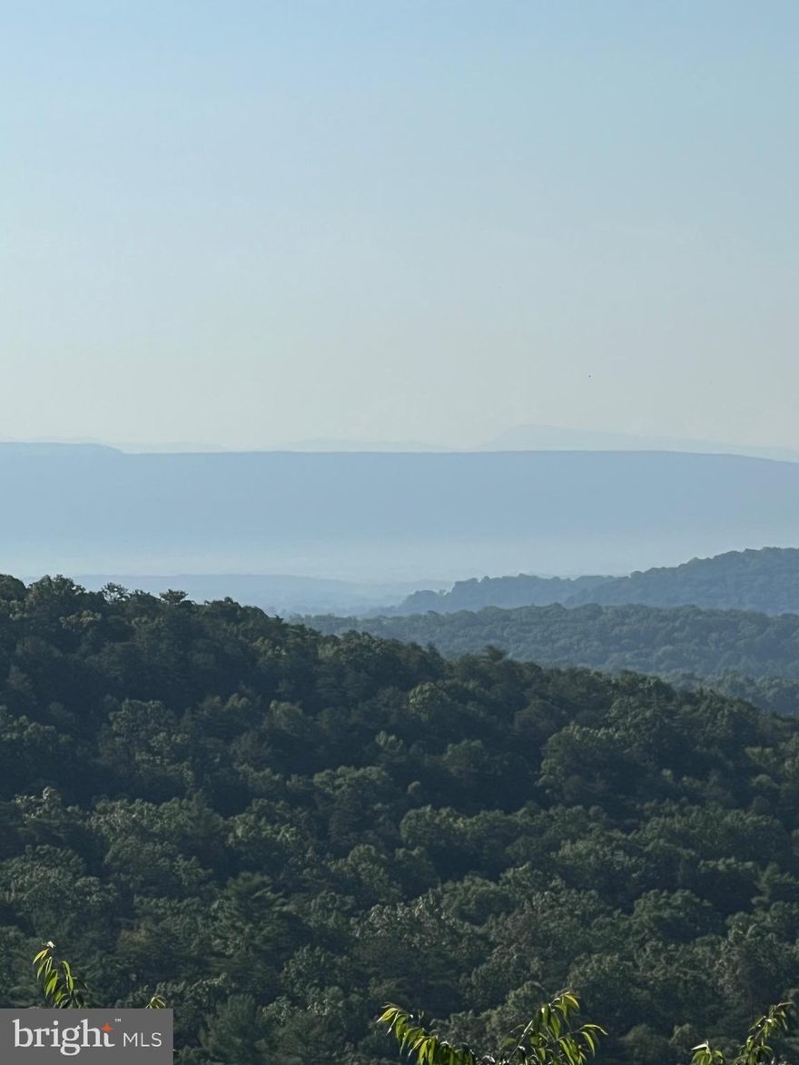 "Our Mountain View"  What a spectacular building lot on 3.156 acres - Paved access makes this lot convenient for building.   This is on the sought after South Supinlick Ridge Rd. 
NO HOA attached to this property - Watch the wildlife crossing the property to get down the hill to Tomahawk Pond.  Breathtaking views of the valley that spread across the scenic mountain range. Electrical is on this street and fiber optics. This property is just 8 minutes to Bryce Resort, making it an ideal mountain getaway. Resort area offers the following: Airport, Library, Dog Park, Indoor Pool, Swimming Pool, Inground Outdoor Swimming Pool, Lazy River, Pickleball, Tennis, Playground, Golf, Mini Golf Lake, Mtn Biking, Skiing, Snowboarding, Ice-Skating Rink, Brewery and Restaurants to name a few. 1.5 hours from NoVA.