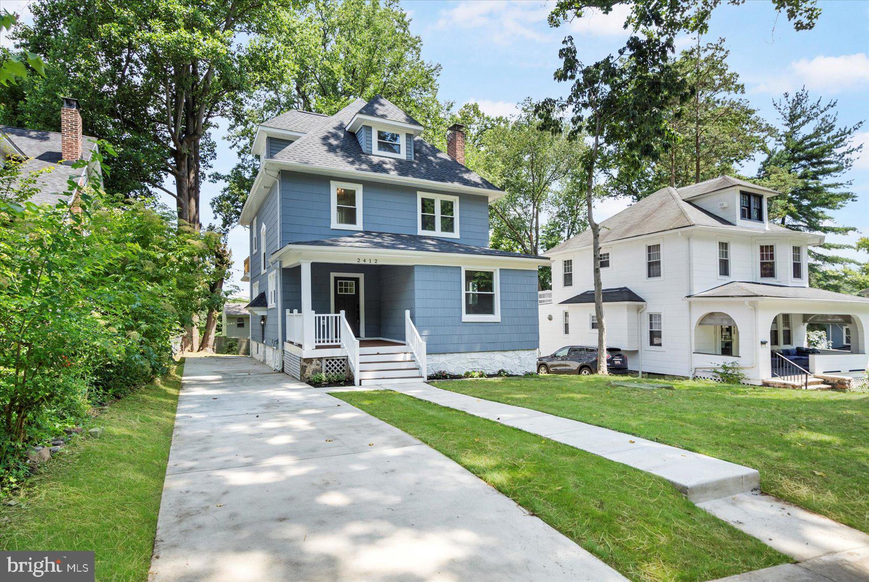 Welcome to your dream home in the highly desired subdivision of Larchmont in Baltimore County. This stunning 5-bedroom, 4.5-bathroom Colonial boasts 2.750 sq ft of meticulously updated living space. Step into the heart of the home by entering through the front porch into an open floor plan layout, with easy access to the kitchen, featuring new appliances, new cabinets, a stylish backsplash, and luxurious Quartz countertop. Recessed lighting throughout this high ceiling home provides a warm and inviting ambiance. Enjoy the custom tile work and fixtures on all bathrooms! The entire house gleams with luxurious laminate flooring and newly installed carpet. Master-suite comes with a newly installed electric shiplap chimney and a spacious master bathroom with its own double-vanity and standing bathtub. Brand new doors and trims add to the pristine look. Brand new HVAC unit, New water-heater, New roof, New windows, and exterior fully painted. Step outside to the Deck, and backyard, perfect for summer entertaining and relaxation. The finished basement offers additional living space with a private bedroom and full bathroom! The driveway fits up to 3-4 cars! Minutes away from highway 695 and next to many stores and shopping centers. Don't miss the chance to own this beautiful home.