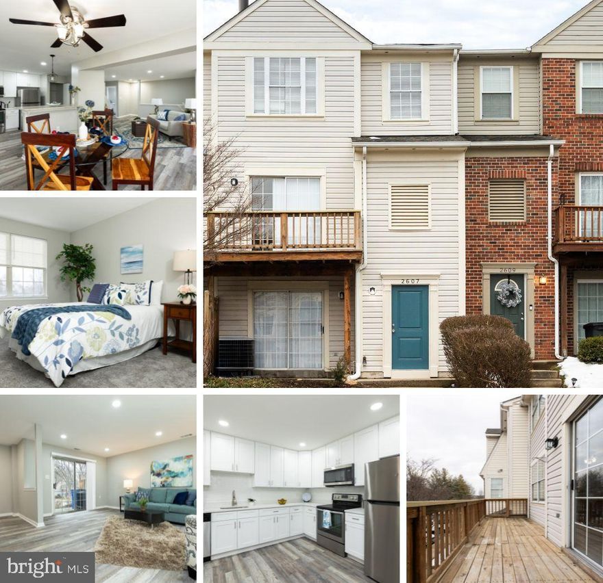 Welcome to this stunning, fully renovated three-level, 3-bedroom townhome with 2 full baths and 2 half baths—a rare find in the highly desirable Braemar Community!Ideally located just minutes from grocery stores, restaurants, and the North Frederick Park & Ride, this home offers exceptional convenience for commuters and everyday living.
The lower level features a newly renovated half bath and a versatile sitting area or TV room—perfect for relaxing or creating a private retreat. The main level showcases luxury vinyl plank flooring, fresh paint, a bright open-concept living space, a cozy fireplace, and a beautifully updated half bath. The fully renovated kitchen is a showstopper, complete with brand-new cabinetry, quartz countertops, stainless steel appliances, and a spacious eat-in area or breakfast nook. Step directly from the kitchen onto a large deck—ideal for family gatherings and entertaining.
Upstairs, you’ll find three freshly painted bedrooms with brand-new carpet and two fully renovated bathrooms designed with modern finishes and style.
For outdoor enthusiasts, enjoy kayaking or canoeing on the nearby Monocacy River and walking or hiking at local parks. The community also offers a pool and playground for added enjoyment.
This move-in-ready gem combines modern comfort with elegant upgrades throughout—all in an unbeatable location. Don’t miss this exceptional opportunity!