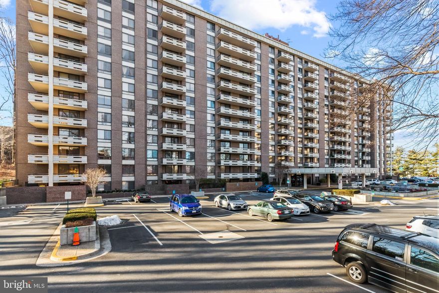 Location!, Location!, Location.
Welcome to this elegant 2Bd/2Bth condo in the heart of Tysons Corner. As enter into the unit, the marble foyer draws you into the living room and the warmth of the hardwood flooring makes you feel at home and to balcony. The In-Unit washer/dryer closet can be found by the entrance of the kitchen. The spacious primary bedroom with a big walk-in closet. It also comes with a dressing area. The spacious second bedroom can easily accommodate kids, guests, or even turn into a home office. The second bathroom services the 2nd bedroom and guests. 24 security service, exercise room, party room, pool, among many others!