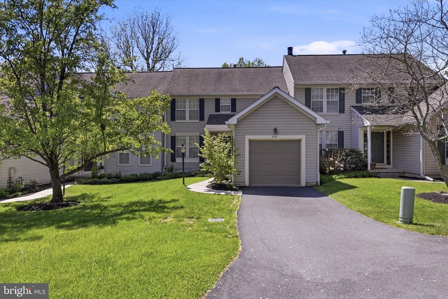 Nestled in the charming Balmoral community, and just minutes from Longwood Gardens, downtown Chadds Ford with its renowned dining, Winery, shopping and major commuter routes,  this delightful townhouse offers a perfect blend of comfort and convenience. Built in 1992, the traditional architectural style is complemented by low-maintenance vinyl siding, ensuring both durability and aesthetic appeal. As you approach the home, you'll appreciate the inviting & well-maintained common grounds, creating a warm atmosphere for evening strolls. The attached garage with a front entry and driveway parking provides easy access and ample space for your vehicles, making daily life a breeze. Step inside to discover a thoughtfully designed interior with 1,772 finished square feet, featuring two spacious bedrooms and two and a half bathrooms. The main floor laundry adds to the convenience, allowing you to manage chores effortlessly. The part finished daylight basement offers potential for additional living space or a cozy retreat, with a walkout level that connects you to the outdoors.  Already plumbed for an additional bath. Enjoy the space of a 2 story Townhouse with the convenience of Condominium form of ownership that affords peace of mind that comes with a community that includes exterior building maintenance, including roof, siding, driveway etc. lawn care, and trash services, allowing you more time to relax and enjoy your home.  The many upgrades include a new driveway, future siding replacement (all done by the association) upgraded bathroom fixtures, & new kitchen floor. This property is not just a house; it’s a place where memories are made. With its inviting features and beautiful views, it’s ready to welcome you home. Don’t miss the opportunity to make this charming townhouse your own!