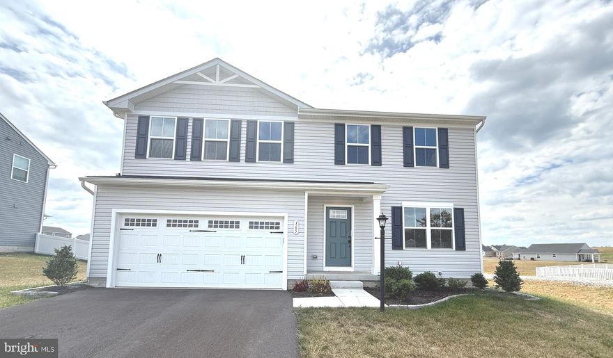 Experience modern comfort in this nearly new 5-bedroom, 3.5-bath single-family home located in the desirable Cardinal Pointe community. Built in 2024, this open-concept floor plan boasts a chef’s kitchen with stainless steel appliances, an oversized island, and upgraded countertops ，perfect for entertaining or family meals. The finished basement provides bonus living space ideal for a home office, media room, or guest room.
Upstairs, the spacious primary suite features a walk-in closet and luxurious en-suite bath, complemented by four additional bedrooms for flexibility. Outdoors, enjoy a private, fully fenced rear yard with vinyl fencing and a patio, great for gardening, or relaxing evenings. A two-car attached garage plus generous driveway parking offer convenience for multiple vehicles.
Located in a easy access to local amenities, schools, shopping, and commuter routes including I-81/WV-9. Available immediately.