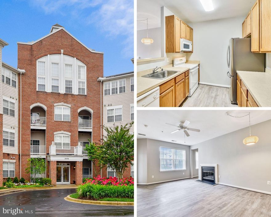 Rarely available 1 bedroom, 1.5 bathroom newly renovated condo at the desirable 55+ Villages of Waugh Chapel!  Property features large living room with a fireplace, generous master bedroom with a walk-in closet and on-suite bath, bonus den/office (this can also be set up as bedroom 2), separate laundry room, balcony and kitchen featuring a breakfast bar!  Owner has recently had the entire unit painted and has replaced all flooring.  Easy access to groceries, shopping, restaurants, movies and more!  Amenities include gym, conference room, bocce ball court, picnic area and more!