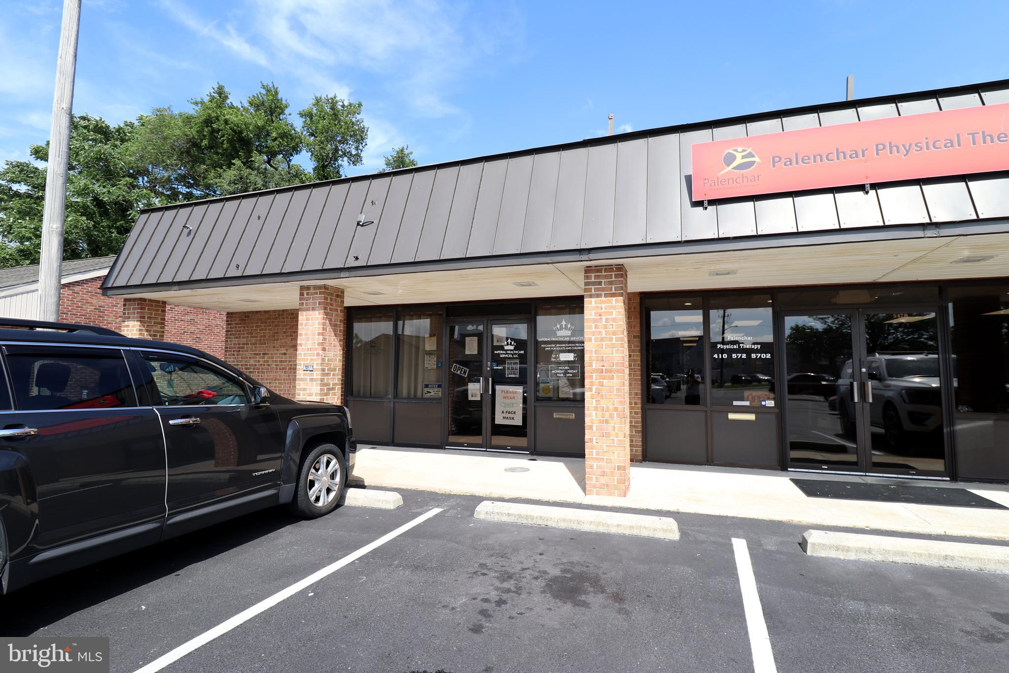 $13 per square foot NNN. This space is perfect or a medical user. With four examination rooms, two bathrooms, a breakroom w/kitchenette, lobby and reception area, this space is ready to go and is located in the medical district near the end Riverside Drive in downtown Salisbury, MD. This unit offers plenty of parking in the oversized lot. This is the end unit in the medical strip center. Central HVAC and electric hot water heater. Call today with questions or to set up a private tour!