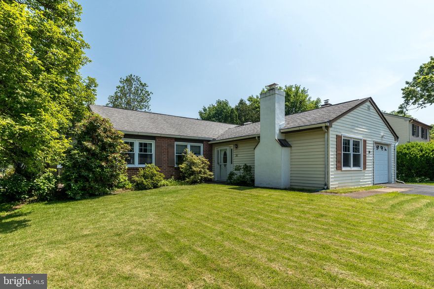 Rare Opportunity in the Borough! Discover the chance to live in the highly sought-after Doylestown Borough with this sprawling ranch home. Ideally situated on one of the quietest and most desired streets, the charming Fairview neighborhood gets its name from the historic Doylestown Fairgrounds from the 1800’s which was home to the half-mile long racetrack, known today as Belmont Square. This community offers a unique blend of history, tranquility and convenience. Upon arrival, you'll immediately appreciate the widened driveway allowing for several vehicles, generous corner lot, complete with sidewalks inviting leisurely strolls throughout the neighborhood. A charming front porch, shaded by a magnificent magnolia tree, offers a welcoming spot to relax and connect with neighbors. While a convenient side entry leads directly into the kitchen, the main entrance, accessible from the driveway, opens to a grand foyer featuring elegant slate tiles, a spacious coat closet, and a powder room. Just off the foyer, the formal living room provides an inviting space, boasting hardwood flooring (currently under carpeting) that extends throughout most of the first floor. Host memorable dinners in the bright and sunny formal dining room, located perfectly between the living room and kitchen, showcasing beautiful hardwood floors, crown molding, and a chair rail. The eat-in kitchen is both practical and charming, featuring solid wood cabinets, Corian counters, neutral tile backsplash, and a large breakfast area with a sunny window view of the backyard – perfect for your morning coffee. Cozy up in the family room, complete with a classic brick wood-burning fireplace, charming beamed ceiling, and convenient access to the laundry room and the oversized one-car garage (12'9" wide x 21' long). The private bedroom wing of the home offers three comfortable bedrooms, all with hardwood flooring, ample closet space, crown molding, and ceiling fans. All bedrooms share a well-appointed full hall bathroom with tub/shower combo. The finished basement level provides an exceptional bonus space, ideal for a family room, game day gatherings, a playroom, or a workout area. Enjoy year-round comfort with its full heating, and rest easy with a recently installed 10 horsepower sump pump and pressure backup system, offering peace of mind. A Bilco door provides easy outdoor access from the basement, plus two unfinished rooms for loads of storage. Many major mechanicals have been thoughtfully updated/replaced for comfort and longevity, including: Roof (2009) with high-quality dimensional shingles, Oil heat boiler (2015), Central air conditioner (2020), Newer electrical panel (2014), Whole-house 15 KW propane gas Generator (2014), and just recently (2024) Peco has installed a natural gas hook-up on the side of the home to conveniently switch over to, including the generator. Enjoy a truly convenient lifestyle with an ideal location close to Linden Elementary School, Fanny Chapman Swim Club, the local Park, and the Borough Dam Youth Fishing Program. Easy access to Historic Doylestown Borough means you're just moments away from the County Theater, library, museums, diverse shops, acclaimed restaurants, charming coffee houses, and a convenient transportation center. Experience why "It's better living in the Boro!" This is an unparalleled opportunity to own a meticulously cared-for home in a prime Borough location. Schedule your private tour today!