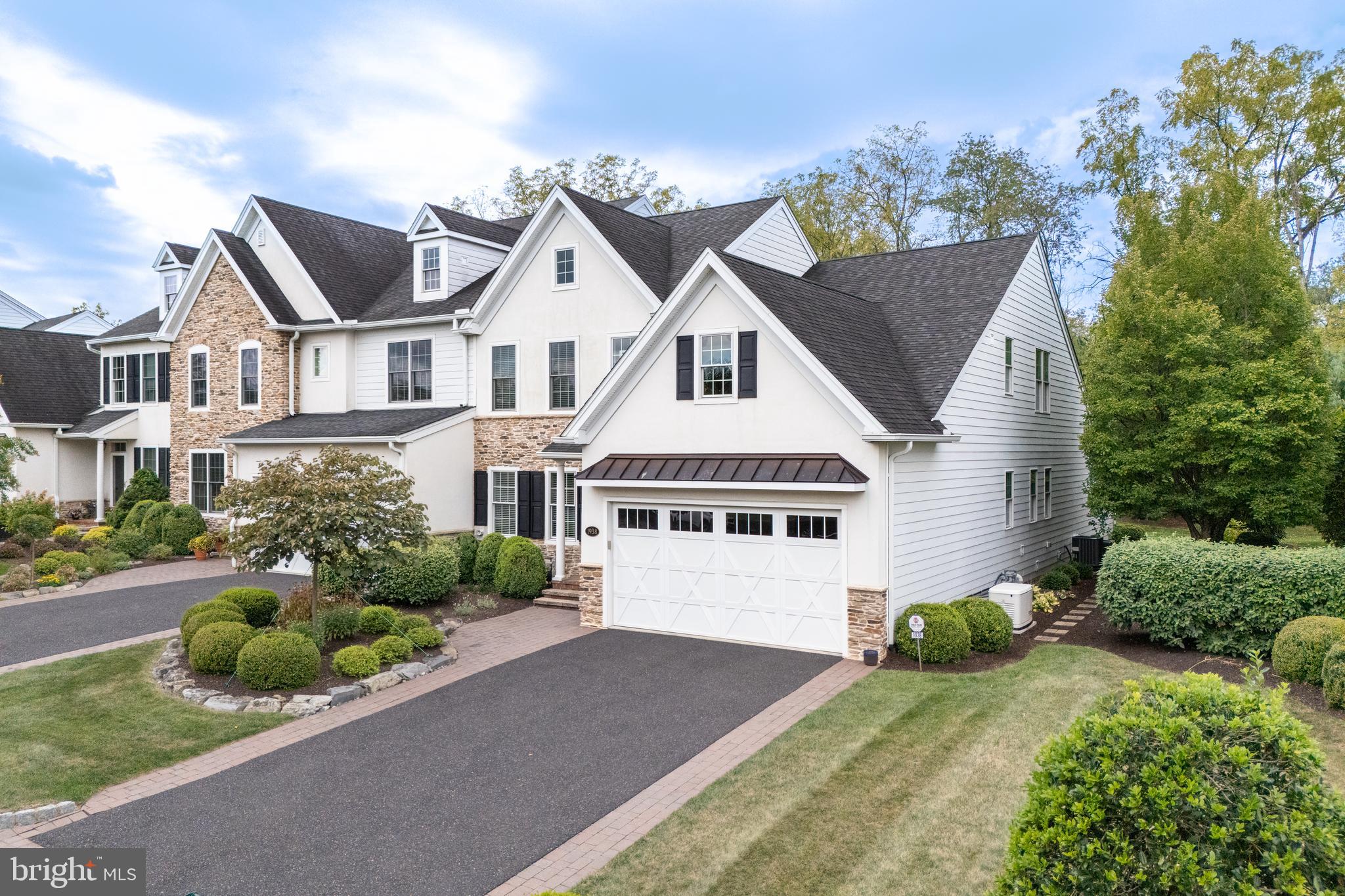 RIGHTSIZE YOUR LIFESTYLE in this BEAUTIFULLY FINISHED, 3-BEDROOM, 3-BATH END-UNIT TOWNHOUSE in the highly sought after VILLAS AT SAUCON VALLEY. With OVER 3,000 SQUARE FEET, this home strikes the perfect balance—not too much, not too little. The main level offers EASY ONE-FLOOR LIVING, with a spacious FIRST-FLOOR PRIMARY SUITE with SPA-STYLE BATH, TWO LARGE CLOSETS, and direct access to the conveniently located LAUNDRY ROOM. The open layout connects the GOURMET KITCHEN, DINING, and FAMILY ROOM with SOARING CEILINGS and RICH HARDWOOD FLOORS—DESIGNED FOR COMFORT AND CONVENIENCE. Upstairs, you’ll find JUST THE RIGHT OVERFLOW SPACE: TWO ADDITIONAL BEDROOMS, a FULL BATH, and a LOFTED LIVING AREA—PERFECT FOR GUESTS, a HOME OFFICE, or HOBBIES. The UNFINISHED BASEMENT with 9-FOOT CEILINGS provides abundant storage or can be finished for even more living space if desired. With a RETRACTABLE AWNING, PRIVATE PATIO, and LUSH LANDSCAPING, you can relax outdoors while enjoying sunny days or beautiful sunsets. Offering MAINTENANCE-FREE LIVING in an EXCLUSIVE COMMUNITY, you’ll spend less time on chores and more time enjoying everything Saucon Valley has to offer—ADJACENT TO LEHIGH ATHLETIC FIELDS and JUST MINUTES TO HELLERTOWN’S MAIN STREET and DOWNTOWN BETHLEHEM. This is a home designed for SIMPLICITY, FLEXIBILITY, and “JUST THE RIGHT SPACE” at every stage of life.