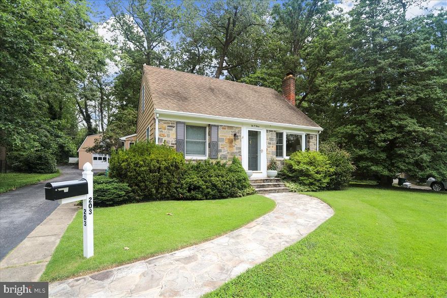 Absolutely adorable stone front cape cod in the heart of Oak Forest! Beautiful hardwood floors and fresh neutral paint throughout main level. Updated kitchen with stainless steel appliances, white cabinets, walnut countertop and stylish backsplash. Spacious sunroom offers versatile additional living space and walks out to deck, stone patio and large private yard. Two bedrooms and renovated full bath on main level. Upper level currently setup as large bedroom suite, but could easily be converted back to two separate bedrooms. Lower level features fresh carpet and paint in finished area, as well as large utility/storage area. Oversized detached garage offers loft storage and is separately metered.