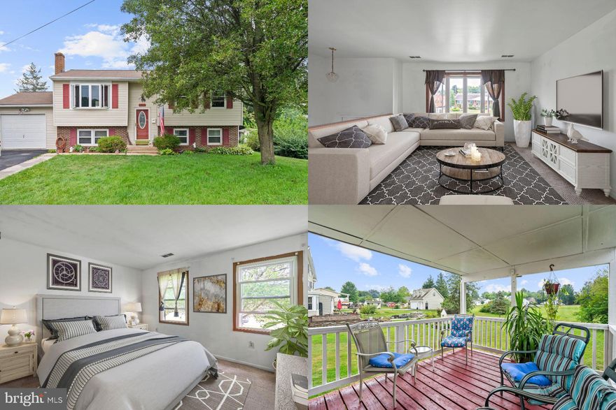 Charming split foyer home in a peaceful setting. Large living room and nice eat-in kitchen with sliding glass doors out to back deck. Lush yard all around the home to be enjoyed. Large walk-out basement is a great space to turn into a game room, or use whole lower level as an in-law suite. Don't miss out! Schedule your tour today!  Accepting backup Offers