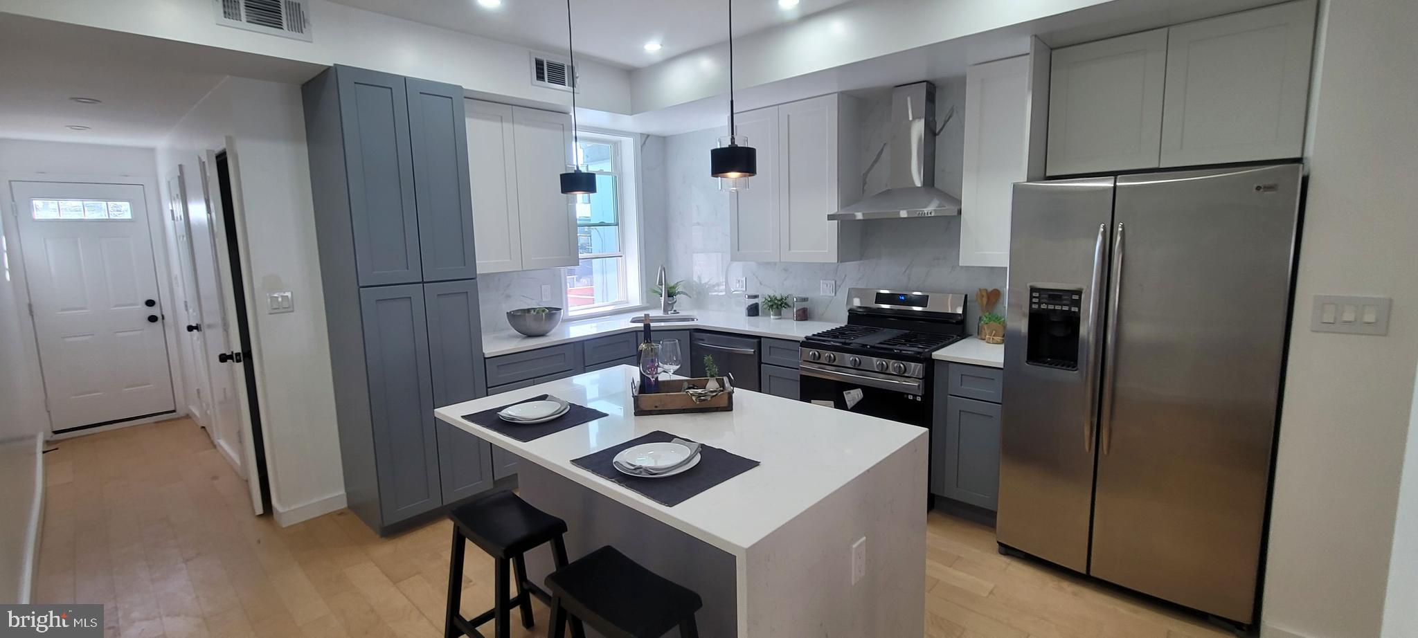 ✅ Bonus Incentives:
✔ $3,500 Buyer Closing Costs Paid By Seller
✔ Agent Bonus! Receive a $1000.00 bonus for a ratified contract by April 15, 2025.
✔ 2-Year Home Warranty included with a full-price offer for added peace of mind.
✨DREAM HOME ALERT! Stunning Modern Renovation, Generous Seller's Credit, and 2-Year Home Warranty - Unbeatable Value!✨
Step into this beautifully reimagined 3-bedroom, 1.5-bathroom home in Baltimore, less than a mile from Morgan State University! With 1,400 sq. ft. of thoughtfully designed living space, this home seamlessly blends historic charm with modern convenience.
Inside, warm engineered hardwood floors flow throughout, complementing the stylish recessed lighting and brand-new windows that enhance both energy efficiency and ambiance. The iron-gated front porch and classic vestibule add a touch of timeless elegance.
The gourmet kitchen is a chef’s dream, featuring a granite waterfall island, stainless steel appliances, and a gas range with a sleek hood exhaust. A spacious main-level laundry room with a side-by-side washer and dryer adds extra convenience.
Retreat to spa-inspired bathrooms boasting floating vanity sinks, backlit mirrors, and a fully tiled shower/bath combo. Step outside to a private rear deck—a perfect spot to unwind.
🏡 Prime Location:
📍 5 mins to Morgan State University
📍 7 mins to Loyola University Maryland
📍 8 mins to MedStar Good Samaritan Hospital
📍 6 mins to Northwood Commons Shopping Center
Don’t miss out on this beautifully renovated home! Schedule a tour today and make it yours!