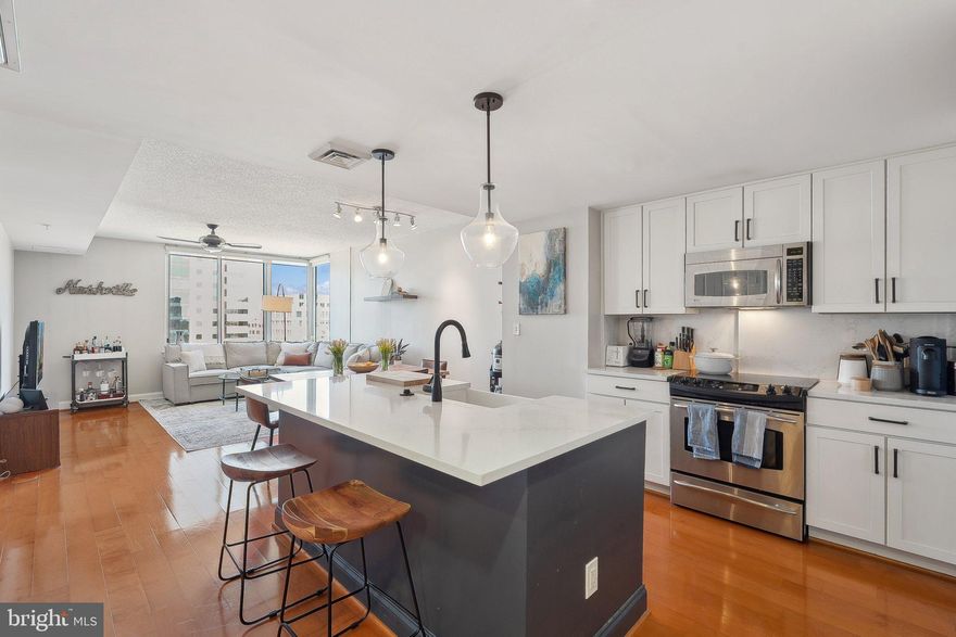 Welcome to one of Clarendon’s best 1 bedroom + den rentals, perched on the 9th floor of The Phoenix Condominiums with abundant natural light and views overlooking the neighborhood.

This thoughtfully updated unit offers a spacious and open layout, highlighted by a recently renovated kitchen featuring a massive island, sleek quartz countertops, and stainless steel appliances. The fully renovated bathroom showcases stylish tilework and modern finishes. The bright and airy bedroom provides generous space and storage, while the versatile den makes an ideal home office, guest room, or workout nook.

Additional perks include in-unit laundry, garage parking, and access to premium amenities like a rooftop pool, fitness center, clubroom, and media room.

You’re just steps from Trader Joe’s, Whole Foods, the Metro, and all the best dining and shopping Clarendon has to offer. The owner is ideally seeking a 24-month lease, though shorter terms may be considered. This is Arlington living at its best - modern comfort in a prime location. Available June 1st, with some flexibility for an earlier move-in.