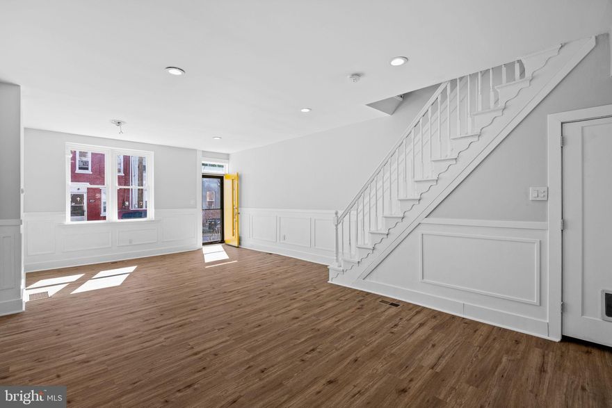 This 3 bedroom, 2 full bathroom home in East Kensington has so much to offer! There is a newly renovated galley kitchen anchored by glazed backsplash tile, stainless steel appliance package, an abundance of cabinetry, and french panel doors with direct access to a large backyard. Established perennials frame the pathway that leads you to the proper curb-cut for 1-car parking! The spacious second level features two large bedrooms and a 3-piece bathroom, while the third level makes for an ideal primary suite. Featuring a massive walk-in closet and a large primary bathroom with double sink and steam shower! The finished basement is ideal for your home gym or additional storage. 2026 N Lawrence Street is located within walking distance to neighborhood spots on American Street such as Sor Ynez, NextFab, Wissahickon Brewing, to name a few. We welcome your visit!