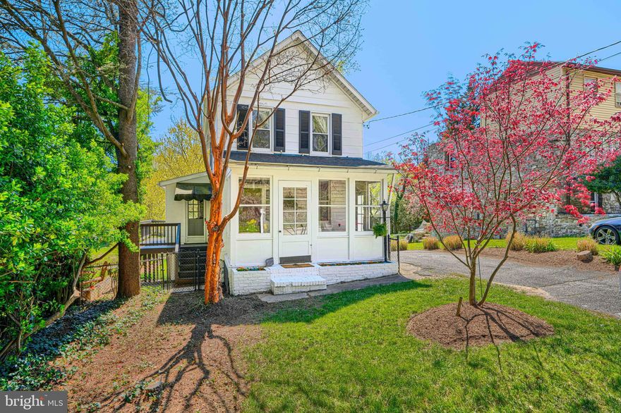 Charming updated cottage with an inviting front porch, back deck & detached garage in an unbeatable Ruxton/Riderwood  location at amazing price point— a rare opportunity to own a detached home with a yard in this area.
Enter through the welcoming, covered front porch into a bright and airy main level featuring hardwood floors throughout. The tastefully renovated kitchen offers granite countertops, stainless steel appliances, and opens to a spacious dining area, with a separate living room ideal for everyday living and entertaining. A convenient main-level powder room completes the first floor.
Upstairs you’ll find two spacious bedrooms and an updated full bath. The lower level provides additional living space along with a dedicated laundry area.
Enjoy outdoor living in the landscaped backyard with a relaxing deck (recently replaced and restained main deck surface, railings and stairs) plus the added bonus of a detached garage!
Recent updates include: exterior (home, shutters, and garage) and interior painting (2026); roof (main house and kitchen) (2023); deck replacement and staining (2025). See full list.
Open Sunday 4/19 12-2