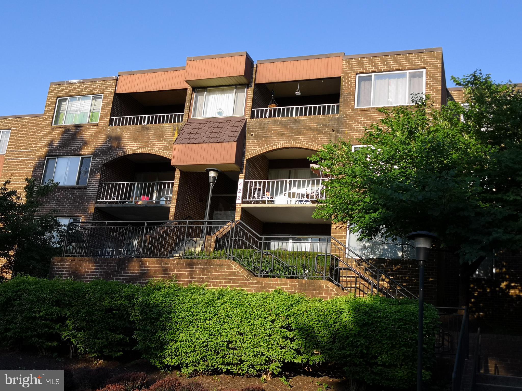 Seller is the agent. Beautiful 2 BD/1BH condo with private patio, generous living and dining space, washer and a dryer in unit. Newly remodeled kitchen with granite counter top. New refrigerator, dishwasher, and oven range. Separate breakfast area. All utilities included in Condo Fee. Pet friendly community with outdoor pool, tennis courts and playground. Convenient to major commuter routes and highway 270.