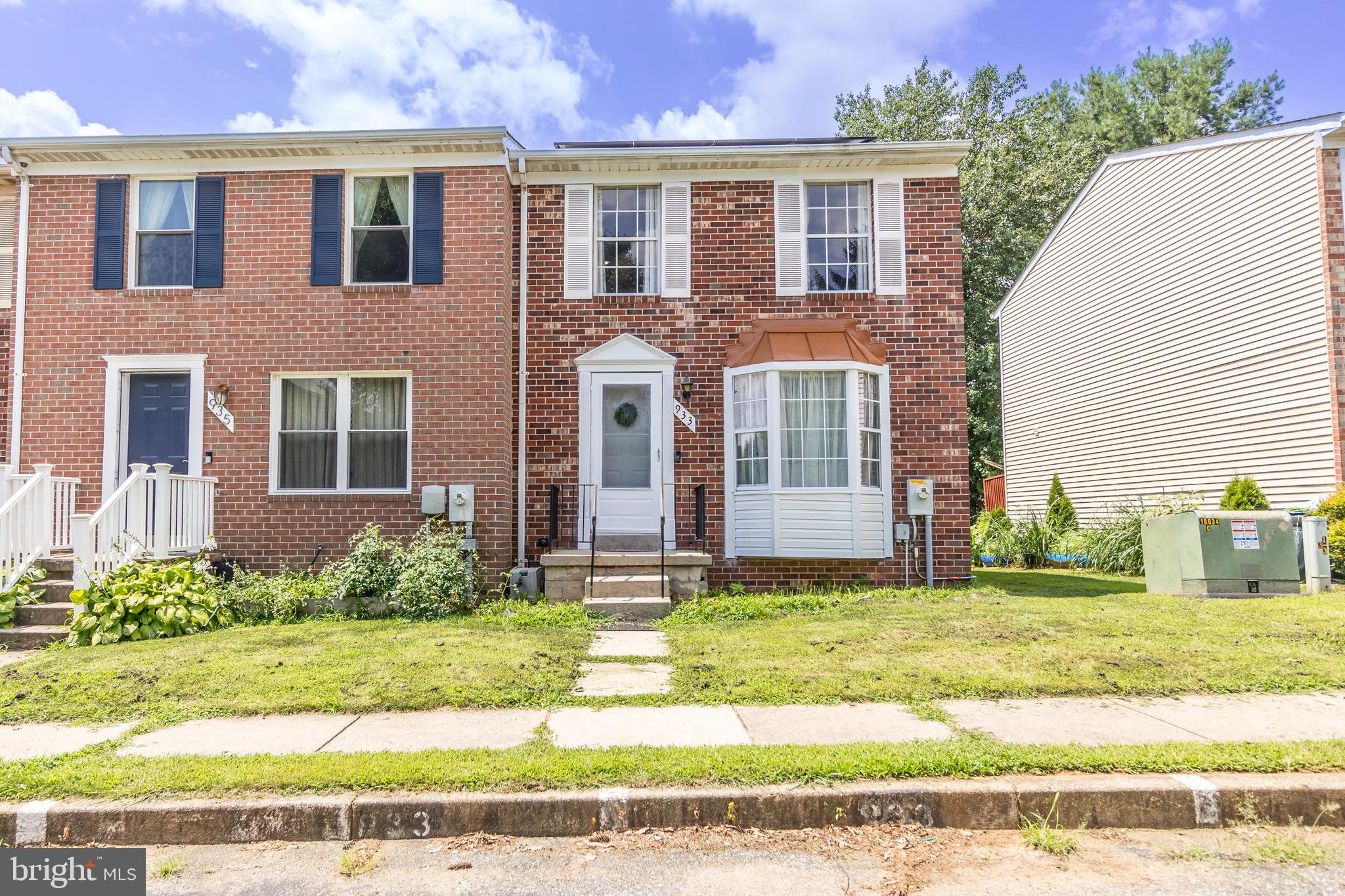 3 bedroom, 1.5 bath at end unit townhome in Greenbrier Hills. Show well. Roof replaced in 2024, heat pump replaced , Freshly updated main bathroom. Partial finished basement with separate bath and laundry room. On the main level you'll walk through the entryway to the living room and into the kitchen and dining rooms. Easy access to the deck. This home has 3 upper level bedrooms and one full updated bathroom. On the way down to the lower level, additional storage , supplies. Lower level offers a finished recreation room, multiple storage areas, another half bath, and laundry room. Restaurants, parks and stores nearby, along with easy access to commuting routes. Close to shopping center, schools and within walking distance of downtown Bel Air