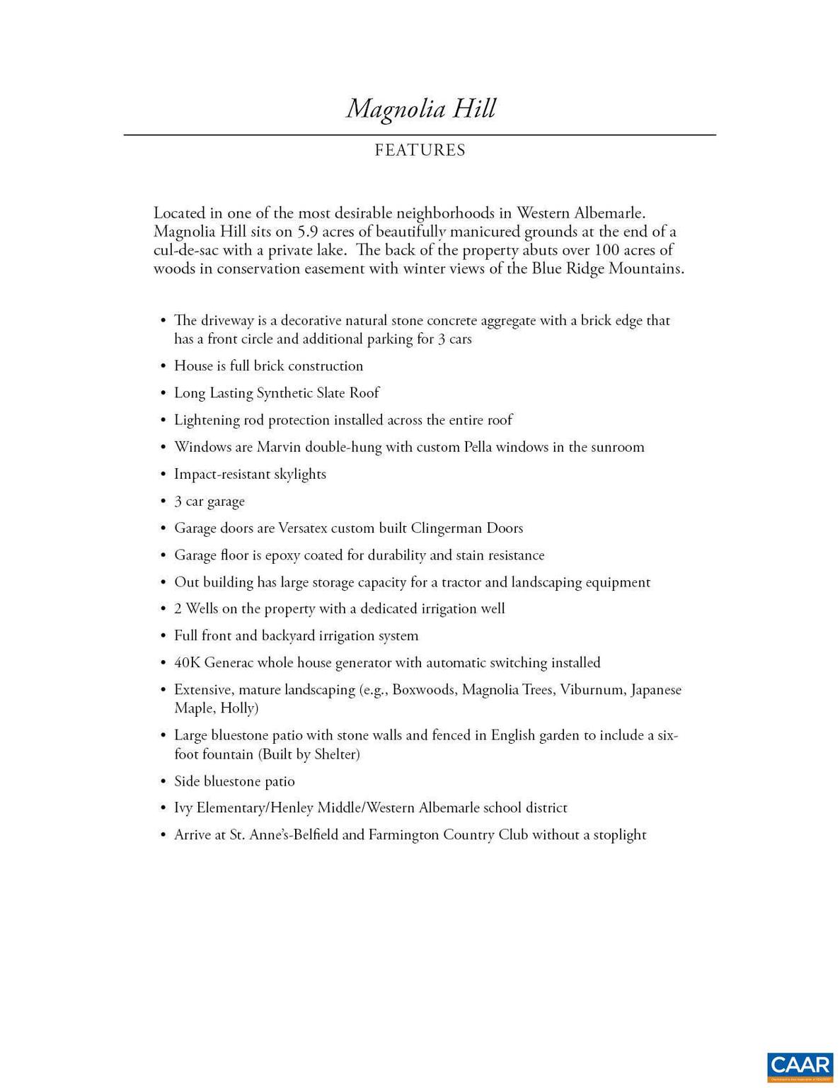 WINGATE FARM - Residential