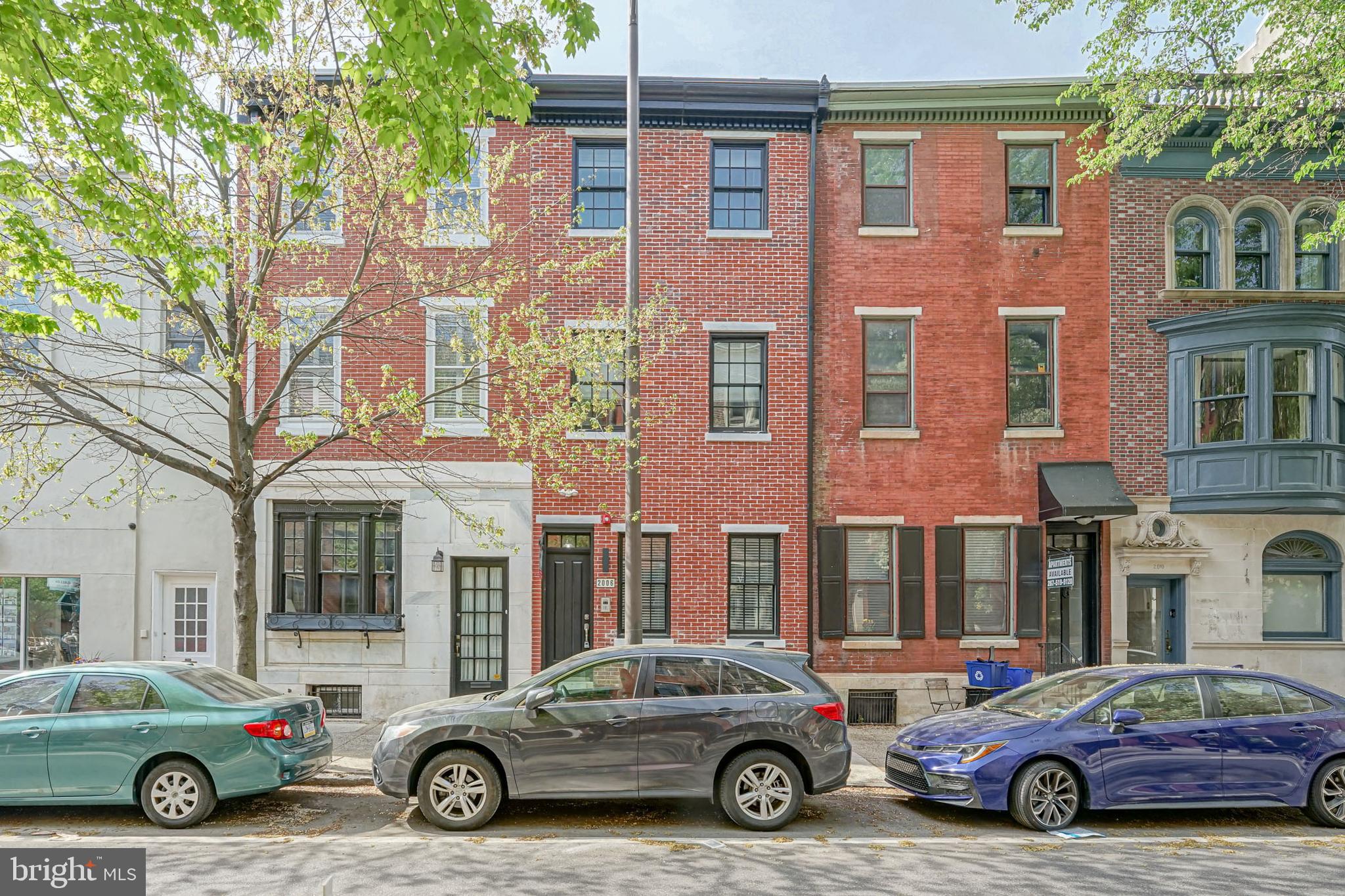 Triplex for sale in the heart of Rittenhouse Square! 8 years remaining on TAX ABATEMENT. Renovated top to bottom in 2018. All new mechanicals, appliances, flooring, you name it! 1- 2 Bed/2 bath unit and 2- 1 Bed/1 bath units. All units are separately metered and have in unit washer/dryer, thermostat and intercom to front door. Gorgeous modern finishes throughout each unit. Steps to Rittenhouse Square, The Schuylkill River Trail, Center City shopping and restaurants. This location can't be beat!