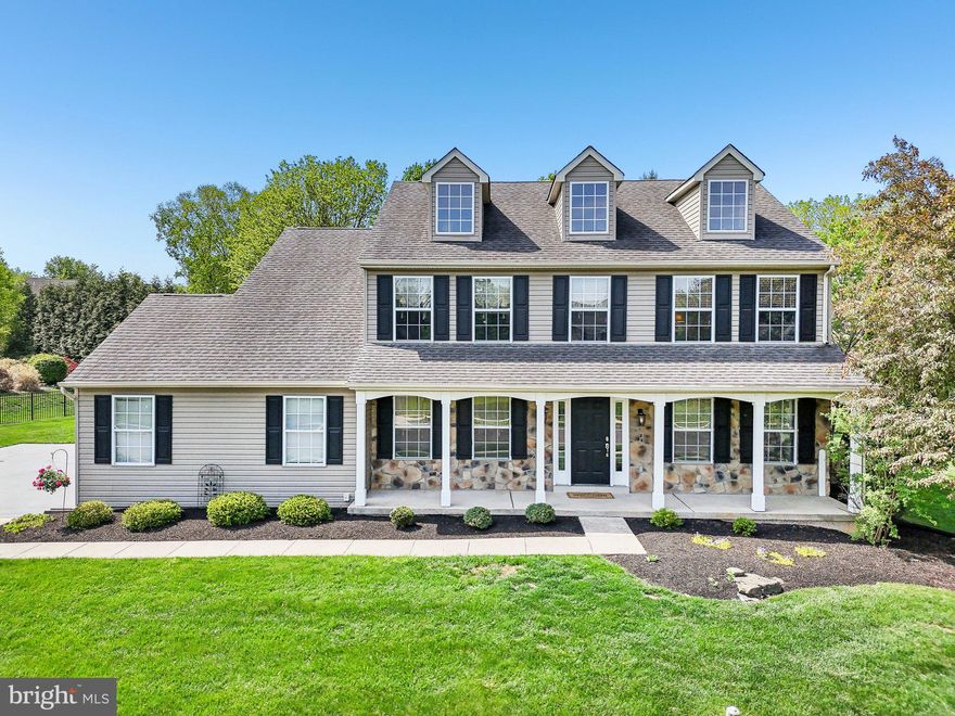 Welcome to 479 Herald Drive, tucked into one of the area's most sought-after neighborhoods, Squires Knoll. This beautifully updated home combines classic colonial feel with modern upgrades and a stunning in-ground pool just in time for summer relaxation and entertaining.

A charming front porch sets the tone as you step into an inviting open foyer, flanked by a formal living room and a spacious dining room that’s perfect for gatherings. Rich oak hardwood floors flow throughout the main level. At the heart of the home is a light-filled, open-concept kitchen and family room. The chef’s kitchen is thoughtfully designed with wood cabinetry, quartz countertops, stainless steel appliances, a tile backsplash, and an oversized pantry and dry bar for plenty of storage. The adjoining family room with wood burning fireplace offers the ideal space to relax or entertain, all with views of your private backyard oasis. A convenient mudroom with main-level laundry, nicely appointed half bath and access to the attached two-car garage, round out the first floor’s functional layout.

Upstairs, the expansive primary suite features a vaulted ceiling, two large closets, and a gorgeous spa-inspired en-suite bath that was just renovated with a double vanity, soaking tub and a tiled walk-in shower. There’s also a sitting area that would make a great office space. Three additional bedrooms offer generous closet space and share a beautifully renovated hall bath with a quartz-topped double vanity and beautiful tile work.

The fully finished basement adds even more living space, complete with a cozy shiplap-accented electric fireplace, a custom stone bar, and a separate gym or bonus room. The fireplace has an existing gas line in place for those wishing to easily convert it. There’s an added half bath for convenience and additional unfinished areas provide ample storage.

Outdoors, enjoy your own slice of paradise with a large paver patio, sparkling in-ground pool and a beautifully landscaped backyard, perfect for summer lounging or entertaining under the stars. 
Move-in ready and meticulously maintained, this home is a rare opportunity in a quiet community. Set in a convenient location that is connected to the Horsham Power Line Trail and has easy access to Cedar Hill Park and the sports fields. Don’t miss this rare opportunity to own a true gem in Squires Knoll.