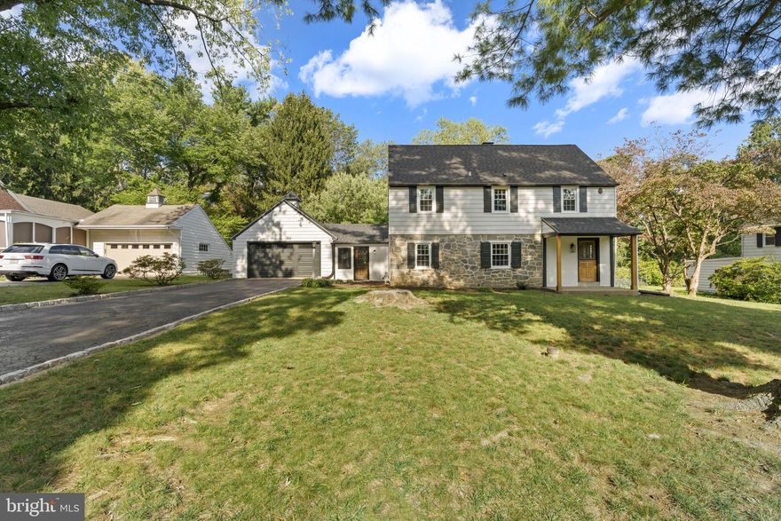 Welcome to 218 Engle Road! This 3 bedroom, 1.5 bathroom 1948 colonial-style home offers a seamless blend of classic charm and modern luxury.  Brand new roof  with Tamko Titan Premium Architectural Shingles in charcoal. Sellers also installed a new chimney cap and are refacing the fireplace with new tile! With high end, custom upgrades in every room—from a chef’s kitchen and spa-like bathrooms to a brand-new mudroom and refinished hardwood floors—every detail has been thoughtfully curated. Kitchen features include: matte white GE cafe suite with bronze hardware including smart counter-depth French 4 door refrigerator, Smart Front control gas range with convection oven, commercial overhead range hood and smart dishwasher, Zephyr wine and beverage under-counter refrigerator, Sharp convection under-counter microwave with built in air fryer, and Insinkerator garbage disposal. Completely renovated mudroom with custom floors, soaring vaulted ceilings, and LG smart Wi-Fi enabled front load washer and dryer. Enhanced with new windows, landscaping, and stylish lighting, this move-in-ready property is a true gem. And while it’s ready to enjoy from day one, new owners will find endless opportunities to make it their own. Perfectly situated on a quiet street in the heart of Wallingford, just steps from award-winning Strath Haven Middle School and High School, this home offers the best of suburban living in one of the area’s most sought-after and competitive markets. Just five minutes to downtown Media, 10 minutes to PHL International Airport, and 20 minutes to Philadelphia. Please see attached upgrade list.