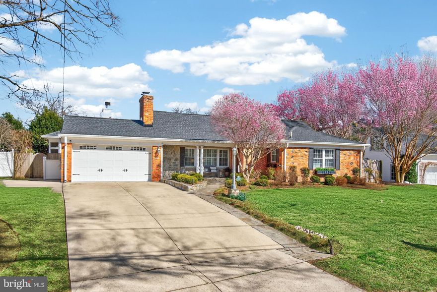 Exceptional Fort Sumner Entertainer’s Home Featuring a Dramatic Great Room, Seamless Indoor-Outdoor Living, and a Rare Main-Level Primary Suite!

This 3800 SF home offers highly desirable one-level living with a main-level primary suite. 

A welcoming front porch leads to elegant living spaces including a spacious formal living room with plantation shutters and a wood-burning fireplace, a formal dining room with tray ceilings, built-in buffet cabinetry and French doors opening to a side patio.

The home's centerpiece is the stunning great room and kitchen addition by Flanagan Architects, featuring soaring ceilings, a dramatic stone fireplace, custom built-ins, and expansive windows with plantation shutters. Just off the great room is a  welcoming screened porch with a third wood-burning fireplace, outdoor speakers, TV, and ceiling fan—perfect for year-round entertaining.

The chef’s kitchen includes a Monogram dual-fuel range, built-in KitchenAid refrigerator, Bosch dishwasher, quartz countertops, and a large granite island with second sink and second dishwasher. Just off the kitchen is a convenient mudroom/home office area with access out to a  spacious private patio. The main level also includes two additional bedrooms, a full bath, and convenient laundry.

The lower level offers a spacious recreation room with daylight windows, a guest bedroom, full bath, a walk-in closet, bonus room as gym or office, spacious utility room and a separate exterior entrance—ideal for guests.

Additional highlights include a 42-panel solar system, surround sound on the main level and screened porch, a new 50-gallon water heater, two-car garage and beautifully landscaped fenced gardens. Ideally located on a wonderful cul-de-sac, near the Crescent Trail, C&O Canal, parks, and the Shops at Sumner Place, with easy access to Washington, DC and I-495. Wonderful, family friendly neighborhood with many activities and events.