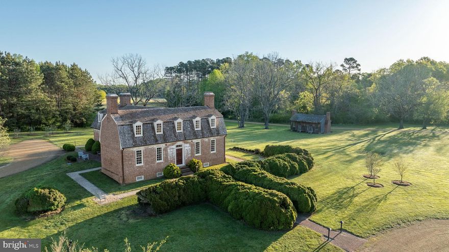 Wilton is a beautifully preserved and expertly restored historic property that appears today much as it did when Patriot William Churchill, II had this elegant manor home built in 1763.  Encompassing approximately 26 acres with views of the Piankatank River, near present day Hartfield, this property consists of a 4,040 sq ft main house, a 19th-century restored log cabin and an original two-room dependency dating to the 1840's.  A scenic meandering driveway, parklike setting and beautifully landscaped grounds set the tone for all that awaits inside. Quite possibly the best-preserved privately-owned pre-revolutionary home remaining in Virginia, Wilton is the perfect marriage of a fully intact colonial era home with the modern amenities, updates and conveniences that are so sought after today.  Having undergone a thorough but sensitive restoration, the historic integrity of Wilton remains and sets it apart as a property without equal in the Commonwealth of Virginia. The original historic fabric, workmanship and ambiance of ages past still live at Wilton!

Conveniently located with easy access to Mathews, Gloucester, Urbanna, Deltaville, Irvington, Kilmarnock and the greater Northern Neck. Deep water marinas, world class dining, small towns, shopping, galleries, farmers markets and the open waters of the Chesapeake Bay await. An hour or less to Colonial Williamsburg and Richmond. Convenient to Virginia Beach and Washington, DC.

The offering of Wilton for purchase, represents a unique opportunity to purchase a truly rare and magnificently preserved and restored historic property, with a provenance that transcends the ages! Wilton is featured on the cover of "The Chesapeake House", published by The Colonial Williamsburg Foundation and in many other regional and national publications and magazines.  It is an Icon among historic homes and one of the great historic crown jewels remaining in the Chesapeake Bay Region of Virginia.