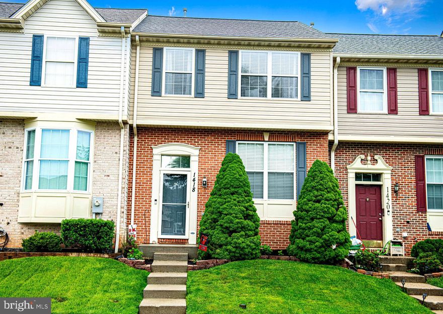 Beautifully Updated Townhome in Hickory Overlook! This stylishly remodeled 3-bedroom, 2.5-bath interior townhome with a 3-level bump-out offers modern comfort and convenience in the heart of Bel Air. Step into a welcoming foyer and up to a bright living room featuring 9' ceilings, crown molding, and hardwood floors throughout. The upgraded eat-in kitchen features granite countertops, white shaker cabinets, and stainless steel appliances, flowing seamlessly into the sunroom with access to the rear deck and stairs to the yard—perfect for entertaining. Upstairs, the spacious primary suite features a walk-in closet, a large ceiling fan, and a spa-like en suite bath with a jetted tub and separate shower. Two additional bedrooms each include ceiling fans, double-door closets, and a hall full bath with a tub/shower combo. The fully finished lower level includes a family room wired for surround sound, a laundry area, walkout access to the backyard, and a rough-in for a future bathroom.  Additional highlights include a new roof, fresh finishes throughout, and a fantastic location close to schools, rec centers, shopping, restaurants, and downtown Bel Air.