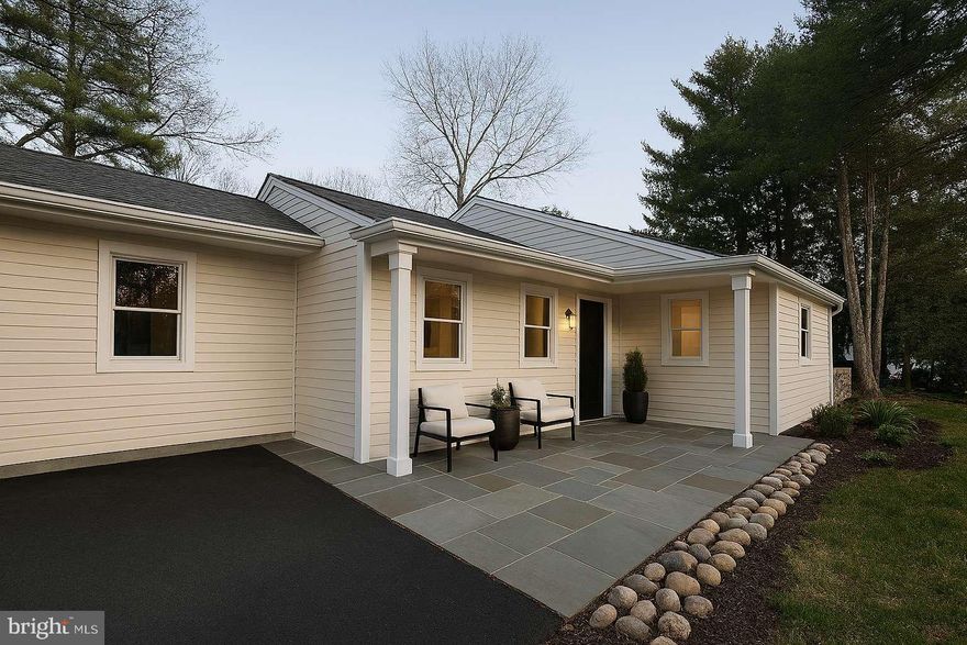 Welcome Home to 85 Conestoga Rd in Malvern, PA! Located in the award-winning Great Valley School District, this beautiful fully renovated 4-bedroom, 2.5-bath ranch home offers timeless style and modern comfort. Step inside to an open-concept floor plan featuring a bright living area with large windows and beautiful floors. The brand-new kitchen showcases quartz countertops, custom cabinetry, stainless steel appliances, and a spacious island perfect for gathering. The adjoining dining area and family room make entertaining effortless. The primary suite offers a private space with a walk-in closet and a stunning ensuite bath with a large walk-in shower. Three additional bedrooms and a European-style hall bath provide plenty of space for family or guests. A convenient half bath and laundry area add everyday practicality. Enjoy nature on the covered backyard patio surrounded by trees, perfect for relaxing and entertaining. Additional upgrades include new HVAC, windows, plumbing, and electrical systems. This home is in close proximity to downtown Malvern, local parks, shops, major commuter routes, and close to KD Markley Elementary, and Great Valley Middle and High schools. This residence offers both comfort and convenience for a growing family.