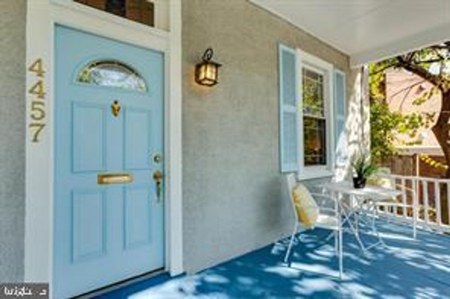 This lovely semi-detached home has gleaming hardwood floors and recessed lighting throughout.    Very high ceiling height and crown molding add elegance.  ***   Stainless steel appliances and an island with barstool seating and lots of storage space make the kitchen very convenient, and it is open to a lovely family/dining room with french doors opening to the patio.   *** The very large master suite has an open sitting area, pocket doors to the private bedroom, a walk-in closet, and a beautiful bathroom.   *** The lower level, while unfinished, provides good storage space and exterior access.  ***  The yard has a private stone patio perfect for outdoor entertaining.  *** One can park in the detached garage or the additional parking pad. ** Property is available for move in on  July 19