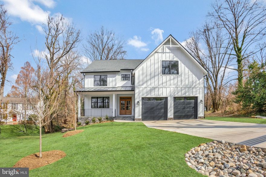 Welcome to 2209 Grayson Place. This new luxury 7BR/6.5BA, 6280+sqft home sits on a 0.36-acres and is move in ready. Tucked away in the Westhampton community with mature trees and park like setting this phenomenal home is also conveniently situated near world-class shopping, incredible restaurants, movie theaters and more. Located in the Haycock Elementary, Longfellow Middle, & Mclean High School district! Fine craftsmanship throughout, this farmhouse craftsman style home features classic board and batten siding, covered front porch, Marvin windows, and solid 5” red oak flooring. Entering the main level, you’ll notice the spacious open floor plan, with high ceilings, gourmet kitchen, a formal dining room, a spacious living room and main level office/bedroom with private full bath. The open concept Chef kitchen has a Wolf cooktop and Café appliances, quartz countertops, a massive island, a walk-in pantry, and an adjoining great room with gas fireplace and elegant coffered ceilings. The second-floor primary bedroom/bath includes tray ceilings, two generously sized walk-in closets and bathroom. Bask in the sumptuous primary bathroom with standalone soaking tub, spacious custom shower, and dual-sink vanity. Four additional generously sized upper-level bedrooms all with walk-in closets, two-bedroom with their own bathrooms and two bedrooms share a roomy Jack and Jill bathroom. Venture to the finished lower-level to discover a party-perfect paradise. Enjoy the large family room with a built-in wet bar, work out in the exercise room, or watch movies in the finished entertainment space. Private extra bedroom, adjacent full bath and 580 square feet of storage/utility space complete the basement area. Other features: 2-car garage, oversized mudroom with built in cubbies, large 2nd floor laundry room., fully fenced yard, .6 miles to West Falls Church Metro, walking distance to Pimmit Run Stream Valley Park, close to Tysons Corner, 66, 495 and Dulles Toll Road.