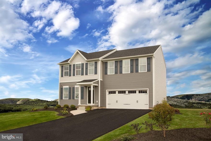 Plan 1918 Built to customers' specifications - entered for comp purposes.  Features include over 1,900 square feet on 2-levels, 4 bedrooms, 2.5 baths, 1st floor study/den, Stainless steel appliances, full unfinished basement, 2 car garage, over sized master and secondary bedrooms! Images shown are representative only.