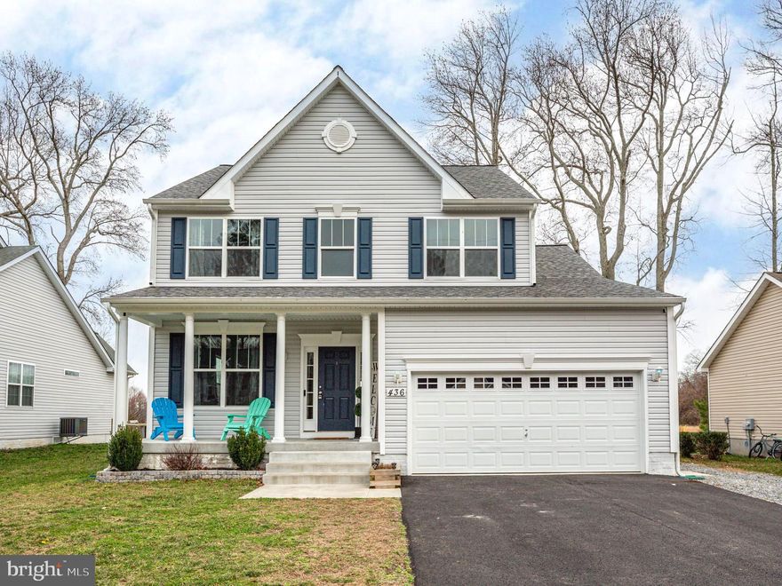 This gorgeous, waterway community, like new home that was just built in 2019, has all the perks of new home construction & resale homes combined together with the roof, hvac, water heater, and mechanicals all under 5 years!!  Added on since purchasing, the homeowners have installed a fence to the backyard, paved asphalt driveway, added a garage door opener, extensive concrete work off the back sliding glass door creating a beautiful stamped concrete patio and the gazebo mounted into the concrete that all stays with the home! We are making your purchase and move in seamless by keeping the shed with the home. LVP Plank flooring throughout the entire first floor of the home, large laundry room, half bathroom and also you will find the family room, dinning & living rooms all on the 1st floor. As for your kitchen....stylish granite countertops, tons of storage with 42" upper cabinets, lots of cabinetry, a lazy susan, and a large pantry! A full stainless steel appliance package and a new island with butcher block tops with overhang for stools and a brand new coffee bar with a mini fridge that also stays with the home.  Upstairs you have 4 bedrooms, 2 full bathrooms, and a MASSIVE PRIMARY BEDROOM that boasts a LARGE walk-in closet, ceiling fan, and the primary bathroom is a dream come true with a linen closet, adult height 35" tall vanities, tile soaker tub so grab your wine and your favorite book because you will never want to leave this bathroom!!! But let me tell you some of the best features of this property.... the lot that this home sits on,  backs to the Bowie Farm Land, so not only no building to the back of your property, but you also get to enjoy all the wildlife that frolicks along the meticulously kept farmland. Also, this home is located in the sought after Ebb Tide Beach Subd , golf cart friendly AND the best kept private beach for just the use of the subdivision homeowners ONLY LOCATED 2 BLOCKS FROM THIS HOME!! Take your golf cart from your home to enjoy your access to the gated amenities such as boating, fishing, laying in the sand, volleyball, picnic tables, and swimming. There is no hoa, only a voluntary hoa that oversees the use of the beach area and you can join for $150 a year, or not join, totally up to you but it is money very well spent if you do! Home is located only 5 minutes from the golf cart friendly, beachy, Town of Colonial Beach where you will  find all your favorite dinners, bars, wine tasting, coffee shops, antique shops, boardwalk, and there are always events happening such as music on the green, farmers markets, car shows, food truck events, and much much more!! Reach out for more details and a private tour!