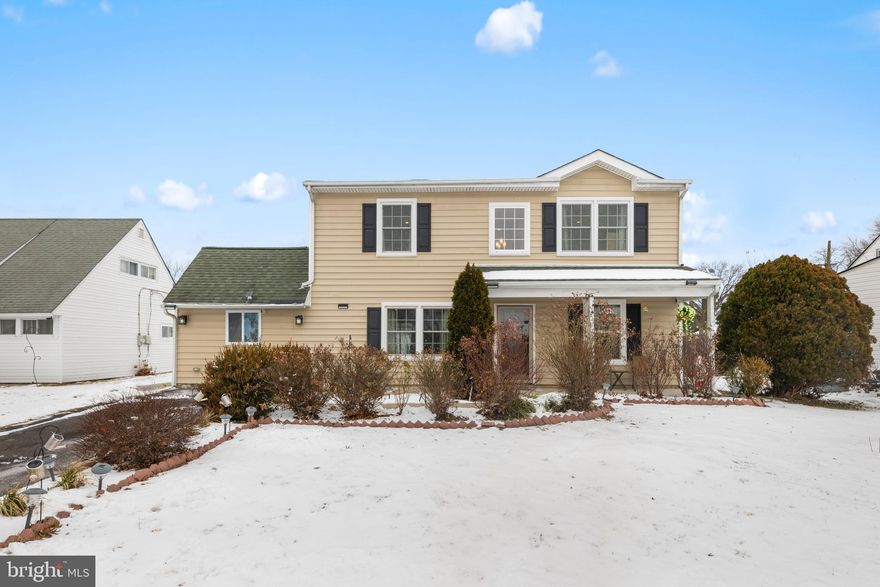 Discover this expanded cape offering 4 bedrooms, 2 full baths, and a flexible layout to suit your needs. The former garage has been converted into a bonus room, perfect for a fifth bedroom, home office, or flex space. The main level features a spacious living room with neutral flooring that flows into the updated kitchen. The kitchen is equipped with stainless steel appliances, double ovens, 36-inch cabinetry with crown molding, and a ceramic tile floor. A sliding glass door off the kitchen leads to the sunroom, providing a bright space to enjoy the outdoors. Adjacent to the living room and kitchen, the dining room is accented with classic wainscoting and connects to the versatile bonus room.
Two bedrooms and a full bath are located on the main floor, while the upper level includes two additional bedrooms, a second full bath, and a convenient laundry area.
The property’s outdoor space features fruit trees, including persimmon, cherry, crabapple, golden apple and peach, along with vibrant rose bushes that bloom beautifully in warmer months.
Schedule your private showing today!