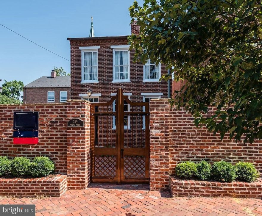 This is a professionally managed property where you will enjoy our FREE Resident Benefits Package! Included are two ways to pay your rent electronically, online maintenance requests as well as an online portal through which you can access important information such as your monthly statement, your Lease and your Association guidelines where applicable. What an incredible opportunity to live in this amazing historic (circa 1770) detached home in the heart of Old Town! Completely renovated in 2018, much of the historic charm and character has been preserved while adding today's modern conveniences. Come through the custom wood gates and experience something rarely found in Old Town, a front courtyard. Prepare to be wowed as you enter the home and see the original 14" wide plank heart pine floors. There are original fireplaces in the den and dining rooms. Exposed beams and brick walls are enhanced with walnut counters, copper sink and custom cabinetry to create a kitchen any cook will enjoy! Or grill and entertain in the private rear courtyard with slate patio. The home offers a versatile floor plan, allowing for the comfort of working from home. Both the front den and the back family room with built-in bookcases would make great office space. Located just 3 blocks from the river and 3 blocks from King Street so you can leave your car at home and stroll to the shops and restaurants. Come enjoy the Old Town lifestyle!