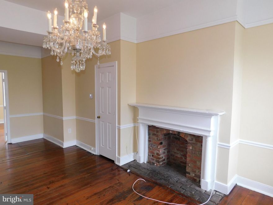 Charming downtown 2 story apartment above shop (2nd and 3rd floor).  Beautiful granite counters, stainless steel appliances, 2 fireplaces for decoration only,  washer& dryer in unit, hardwood flooring throughout, 2 large bedrooms w/full bath.  Located in the heart of downtown Fredericksburg, across from the visitor center.  Parking in rear of building with rear entrance. This home truly brings the modern and historic together as one.  And the location can't be beat.  No vouchers. Fireplace is for decoration purposes only. ONE YEAR LEASE ONLY.