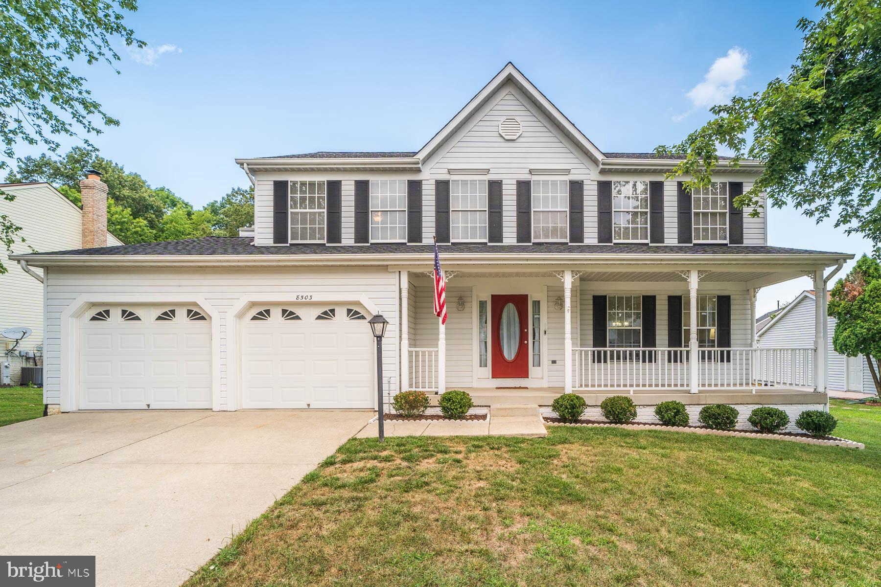 This gorgeous colonial is everything you are looking for and more!! It features a completely remodeled kitchen with granite countertops, stainless steel appliances and new laminate flooring throughout the main level! The family room has a lovely fireplace surrounded by custom built-in shelving and leads out to the large deck, made for entertaining! Head on upstairs to the huge master bedroom with attached bathroom, featuring a jetted tub! The spacious unfinished basement has a walkup exit leading to the backyard and a bathroom rough in. Come see it before it is gone!