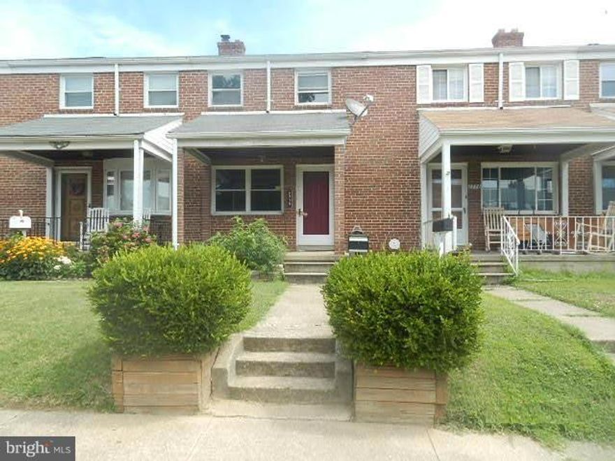 Wonderful chance to own this value priced home. Enjoy nice room sizes, some wood flooring, and fenced rear yard.  The front covered porch is perfect for warm weather outdoor relaxation. Use the basement for more living and storage space.  A convenient location, just blocks from the park, and just a short drive to downtown Baltimore.