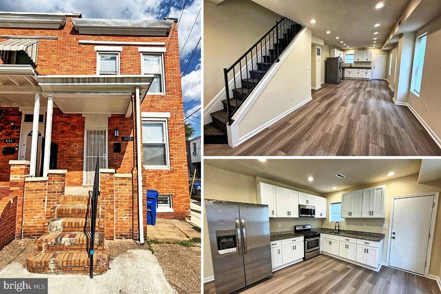 Beautifully renovated 3 brm 2 full baths EOG townhome. Featuring open and bright floorplan. Gleaming floors throughout the house. New kitchen w/ SS appliances and granite counter top. Updated baths.  MUST SEE!