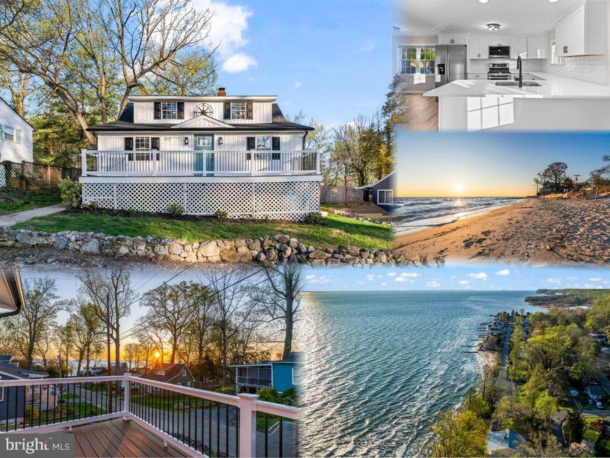 Wake up each morning with a cup of coffee in hand as the sun rises over the Chesapeake Bay—
this is the lifestyle you’ve been waiting for. This beautifully remodeled four-bedroom, two-bath 
Cape Cod in Saint Leonard offers stunning water views and modern upgrades throughout. 
The open-concept kitchen is as functional as it is stylish, featuring all-wood cabinetry, sleek 
quartz countertops, and the perfect space to cook while taking in views of the Bay. Luxury vinyl 
plank flooring flows throughout the main living areas, blending durability with modern appeal, 
while the bedrooms offer plush wall-to-wall carpeting for added comfort. 
Comfort meets efficiency with a brand-new high-efficiency heat pump, complemented by a cozy 
gas fireplace for those chilly winter evenings. A tankless water heater provides hot water on 
demand, adding everyday convenience. The home also features a new architectural shingle roof 
for long-term peace of mind, while the exterior stands out with vertical siding, black gutters, and 
matching shutters that create striking curb appeal. A brand-new paved driveway will be installed 
soon, adding even more value and ease. 
With every detail thoughtfully updated, this home is truly move-in ready. Don’t miss your 
opportunity—homes like this don’t last long.