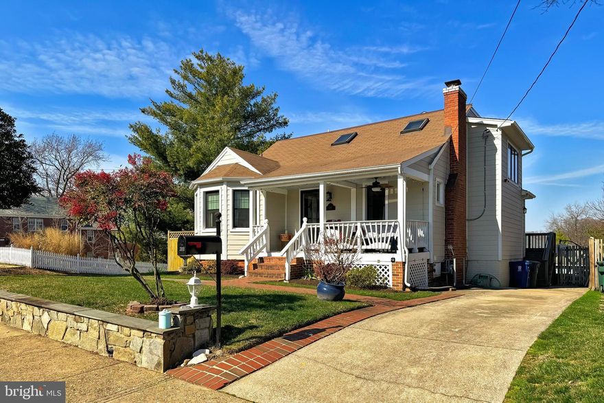 Welcome home to 300 Ashby--a quintessential recently expanded and renovated 4 bedroom/3.5 bath circa 1935 Del Ray bungalow.   Walk the flagstone path to the inviting front porch--the perfect perch to watch the world go by with a glass of wine or cup of coffee.  Once inside, you will appreciate the impeccable marriage of old and new.  Warm wood floors, a cozy fireplace, some original interior doors,  hardware and tile will remind you of a bygone era.  The stunning open floor plan with a modern gourmet kitchen, generous dining area, built-in  butler's pantry, an adjoining bonus room and two bedrooms with a shared full bath, mud room and rear porch with awning complete the main floor. The upper level boasts two bedrooms, both with en-suite full bathrooms.  The primary bedroom has vaulted ceilings, a walk in closet and can easily accommodate a king sized bed and furniture suite. The other upper bedroom would make a perfect guest bedroom, nursery, office or bonus living area.  In the finished lower level, you will find a large improved  walk-out basement currently used as a home gym area adjoining an entertainer's dream space with a "speak easy" vibe featuring exposed brick, decorative ceiling, handcrafted bar and powder room.  The home's rear yard is fully fenced with a tiered stone patio, "play house" shed and green grassy lawn.  The expansive side driveway can accommodate up to three cars.  Ideally located in North Del Ray--a quick walk to the new Potomac Yard Metro Station as well as the lively eating/drinking/shopping of Mount Vernon Avenue. Quick commutes to DC, Reagan National, The Pentagon and historic Old Town convey.